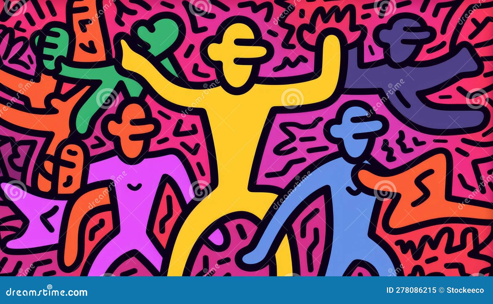 Create A Keith Haring Style Photograph CartoonDealer 278086215 create-a-keith-haring-style-photograph-cartoondealer-278086215