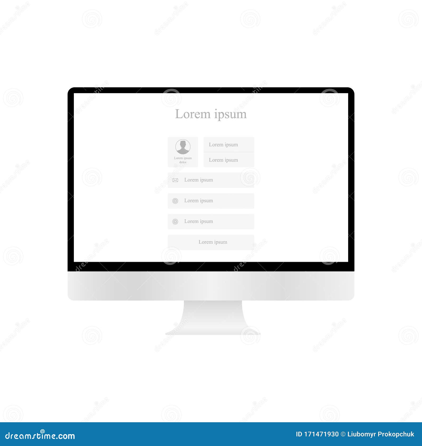 Create Your Account Vector Illustration Stock Vector - Illustration of