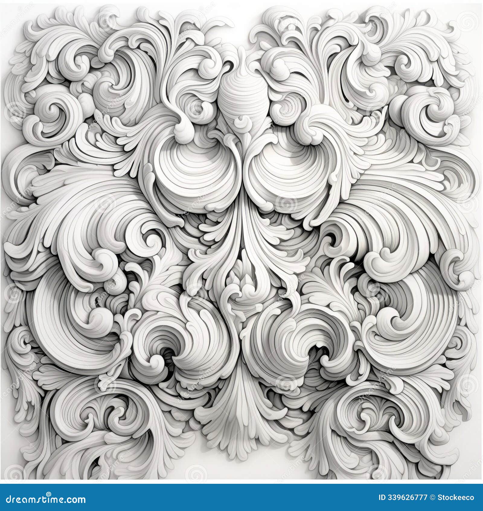 creating an abstract baroque with pencil doodle lines and texture