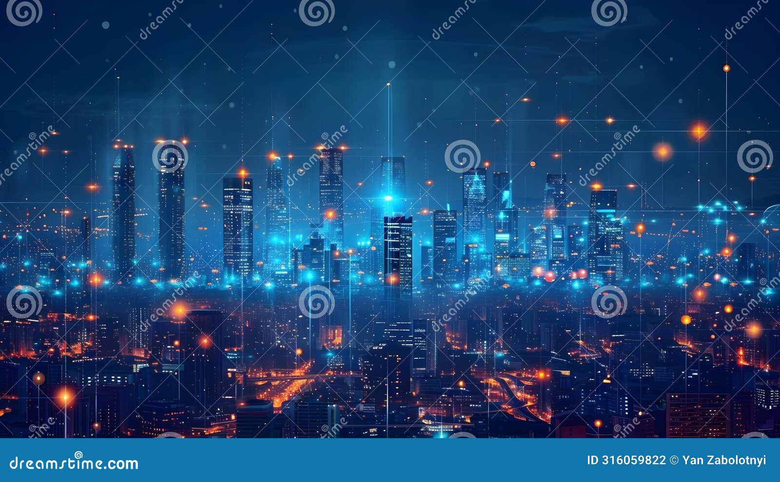 creating an advanced smart city with ai robots, digital technology, sustainable energy, and