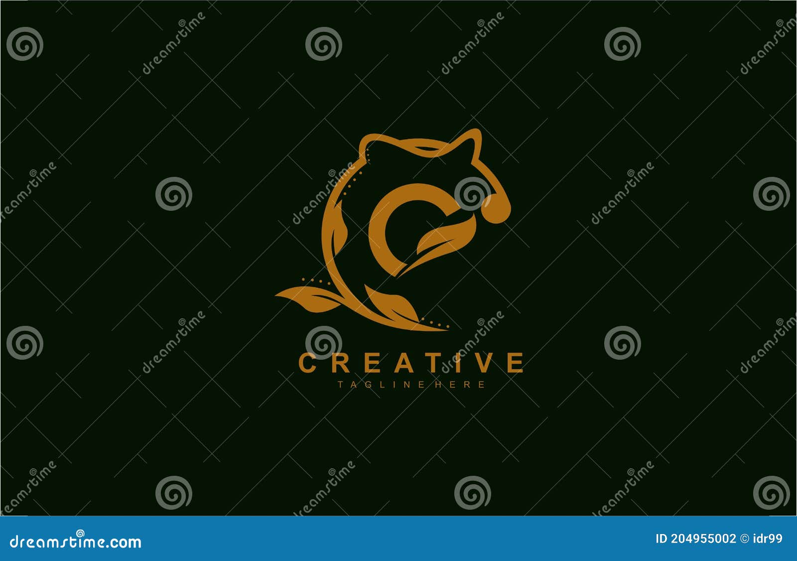 creative abstract logogram rounded 
