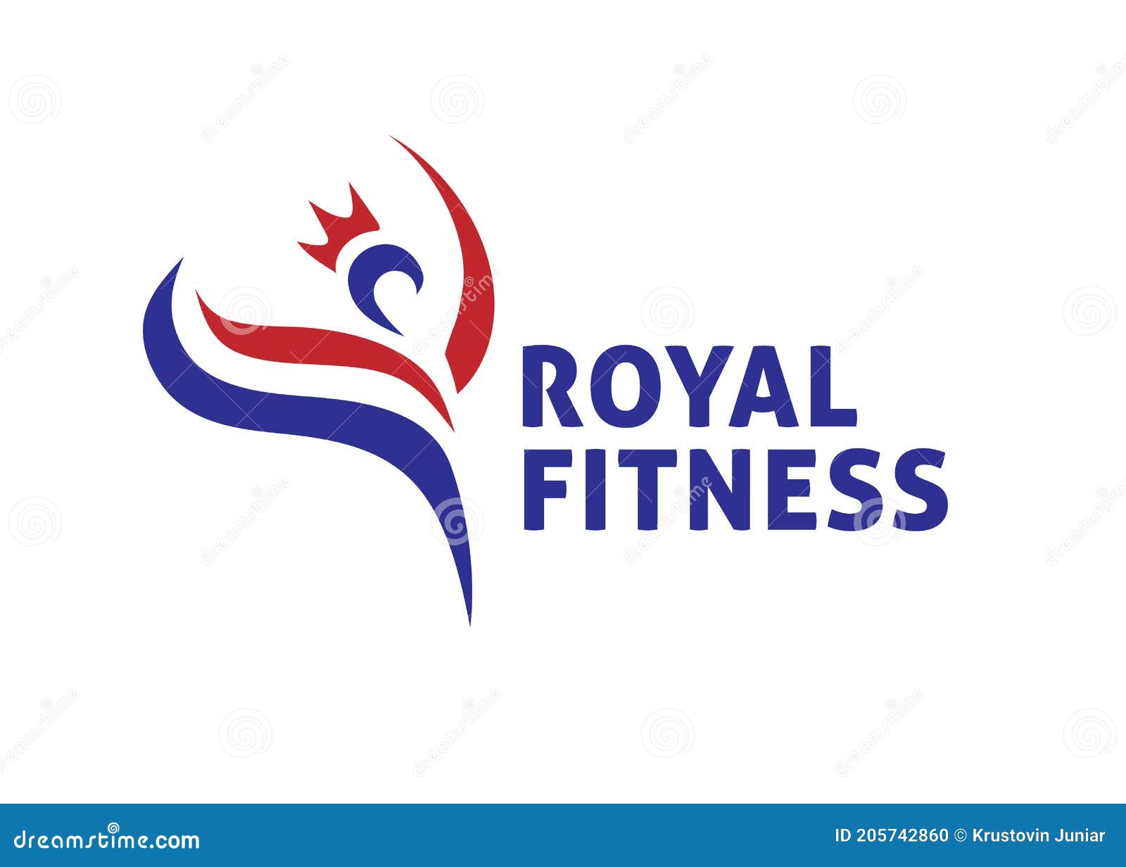 Creative Abstract Royal Fitness Club Logo Stock Vector Illustration Of King Club
