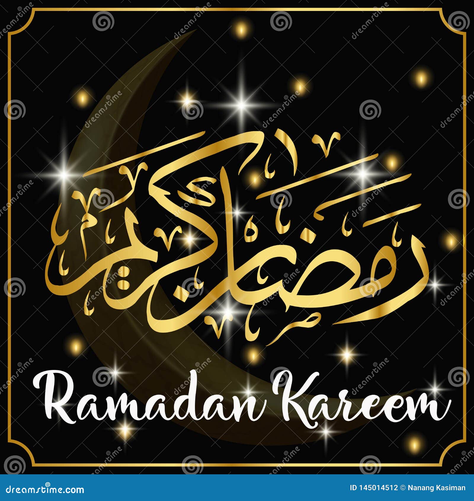 Creative Arabic Islamic Calligraphy Of Text Ramadan Kareem Stock Vector
