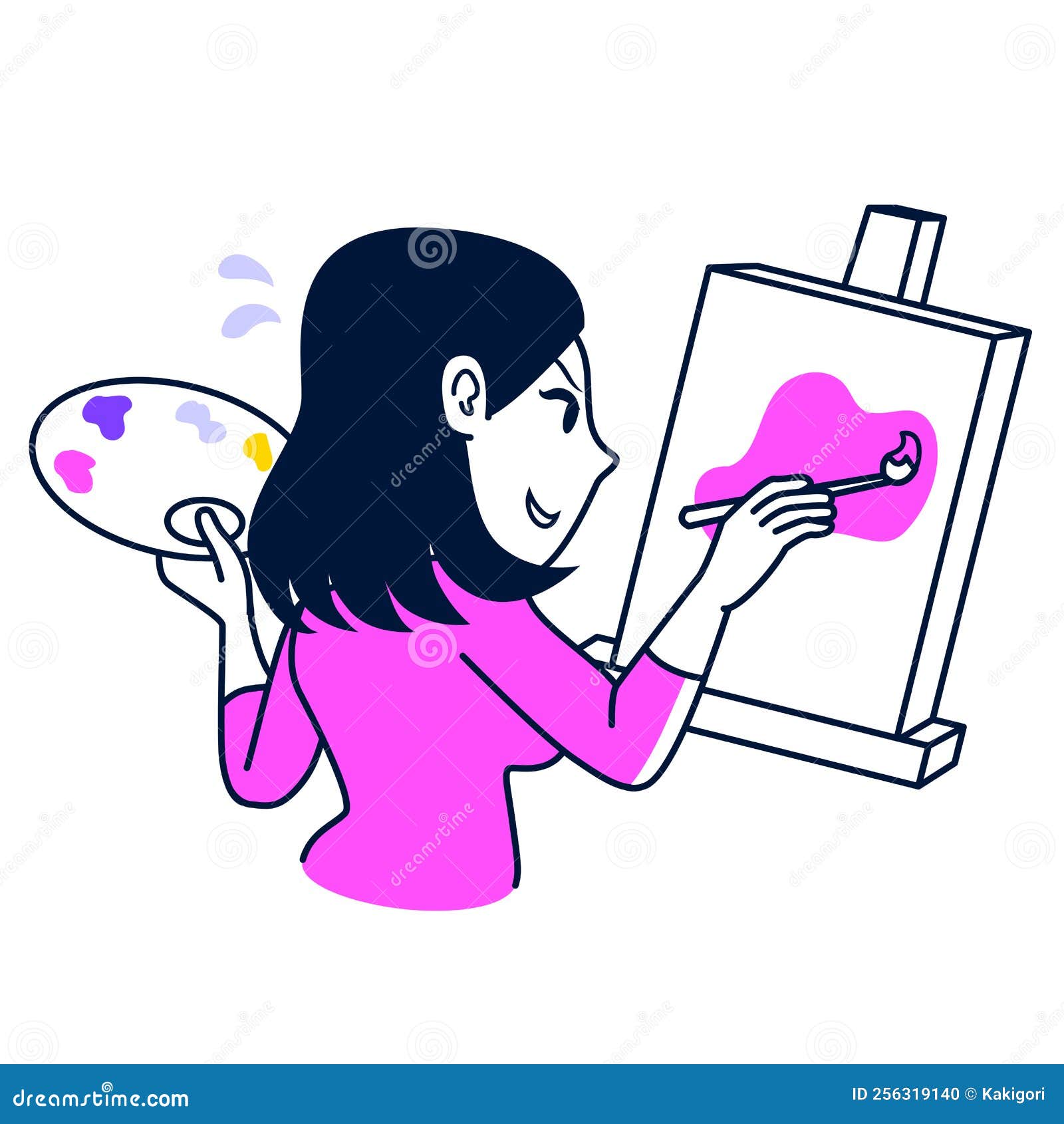 Creative Artist Drawing stock vector. Illustration of abstract 256319140
