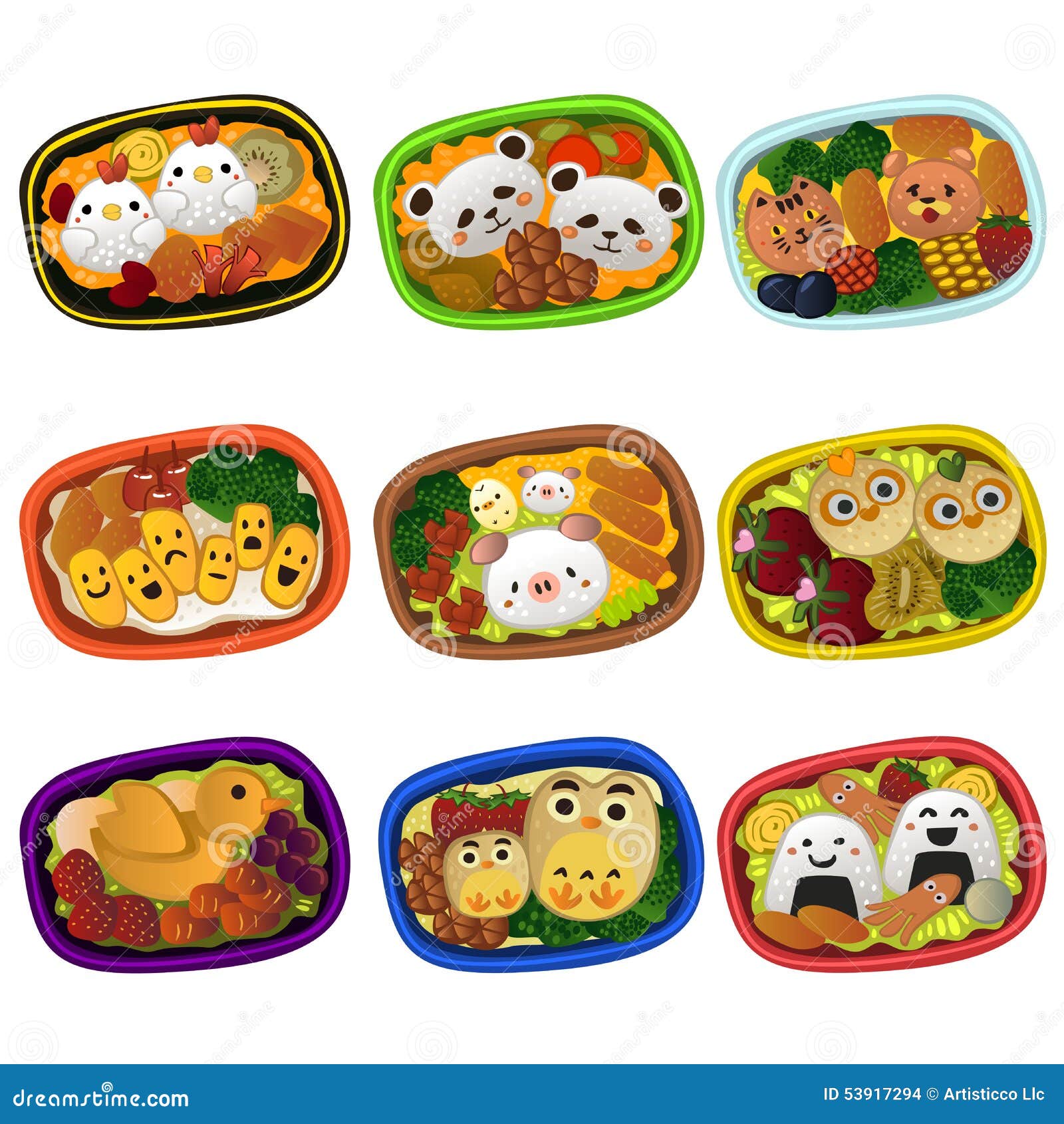 Creative bento for kids stock vector. Illustration of concept 53917294