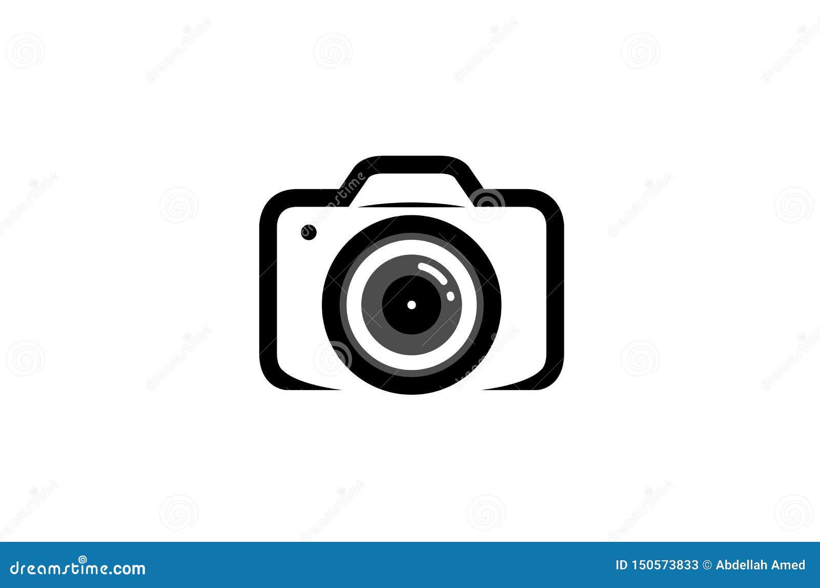 Creative Black Camera Logo Design Symbol Vector Illustration Stock