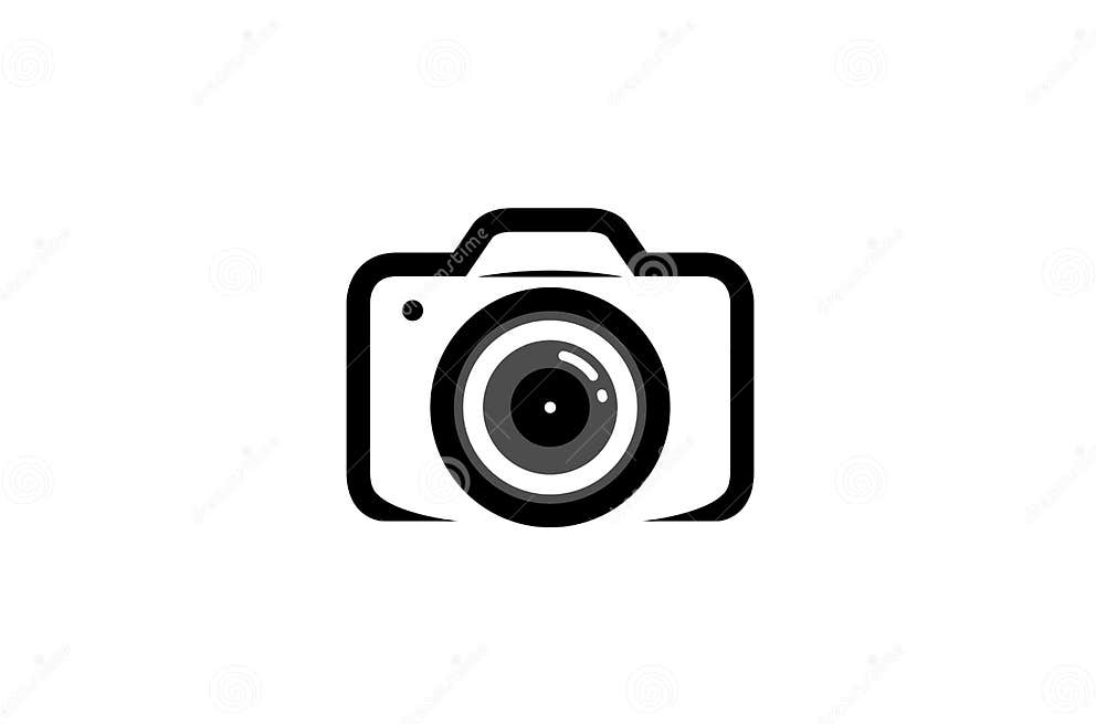 Creative Black Camera Logo Design Symbol Vector Illustration Stock