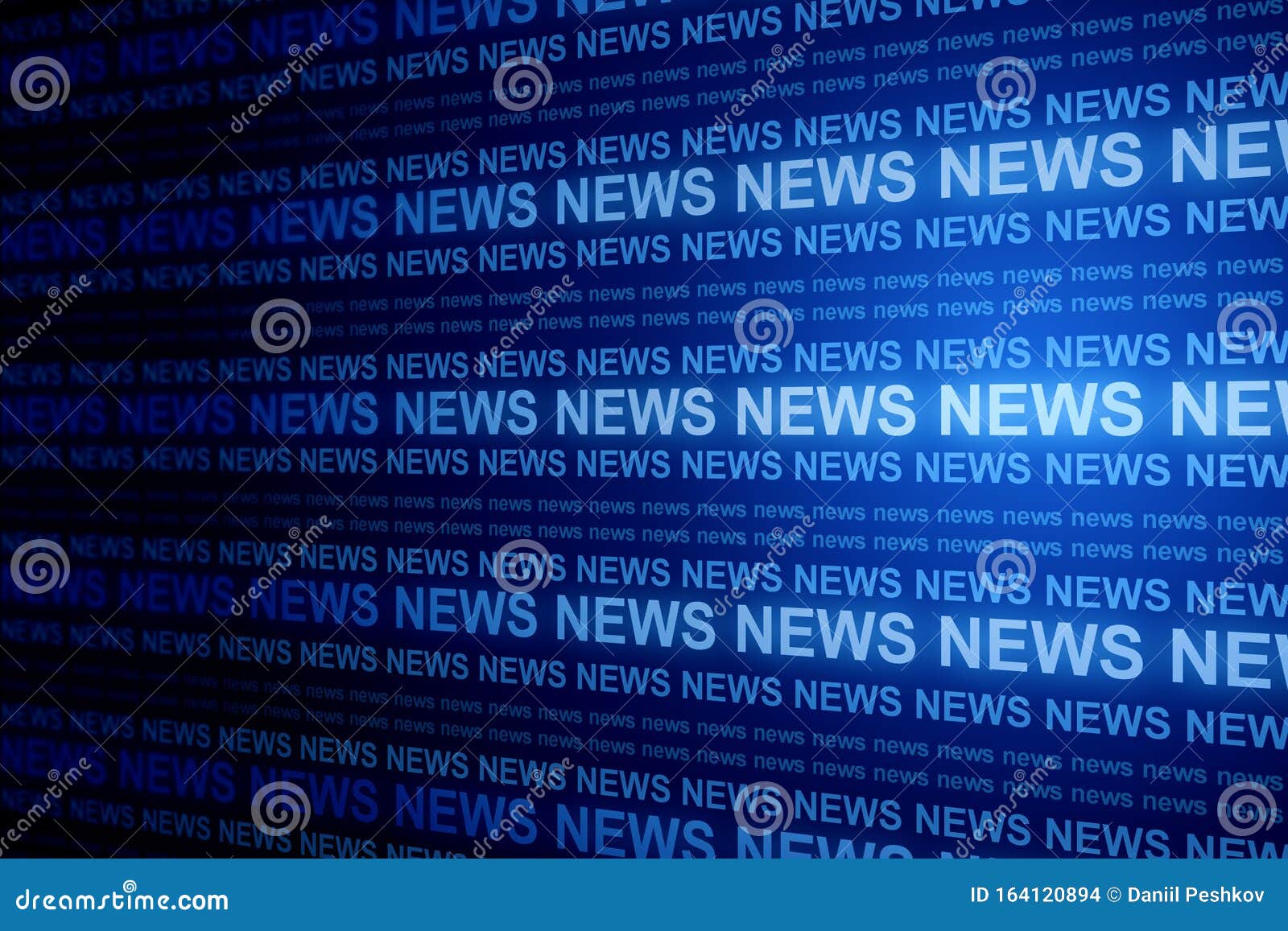 Creative Blue News Background Stock Illustration Illustration of