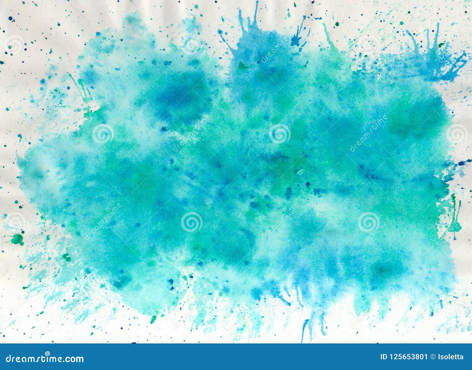 Creative Texture For Design. Vibrant Hand Painted Watercolor Background.  Handmade Overlay. Decorative Colorful Textured Paper. Han Illustration  125653801 - Megapixl