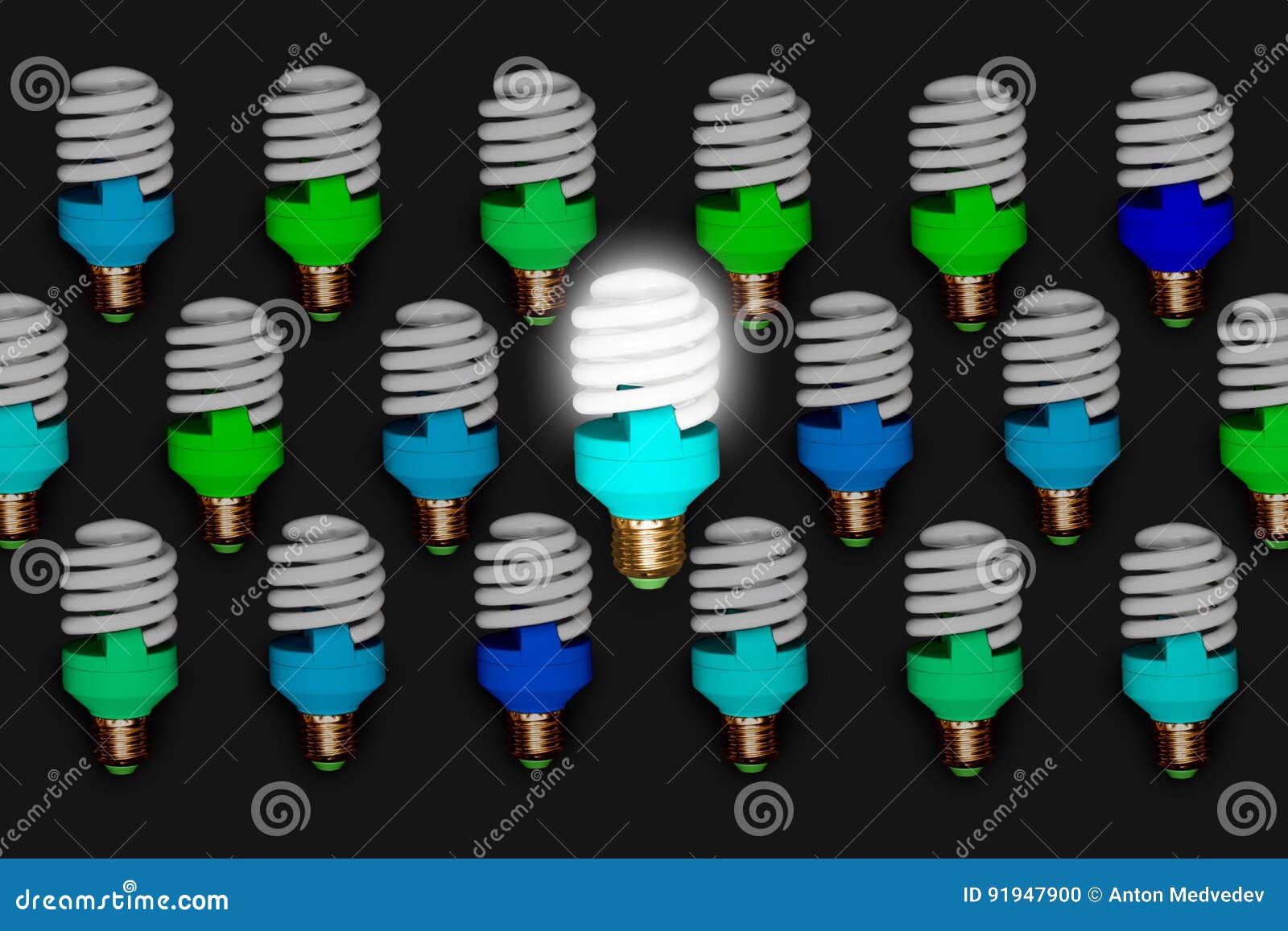 Creative Blue Unlike the Others Concept Pattern on Solid Background ...