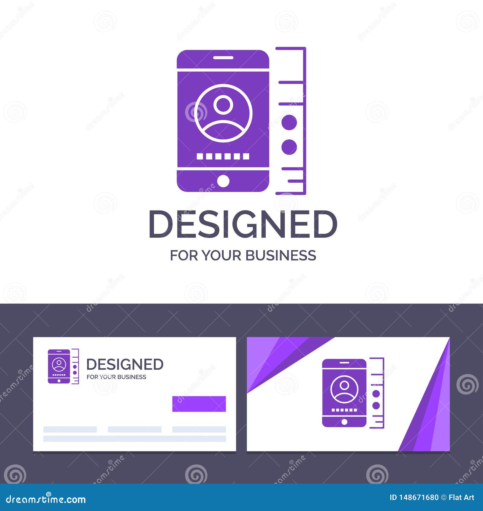 Creative Business Card and Logo Template Mobile, Cell, Service, Phone