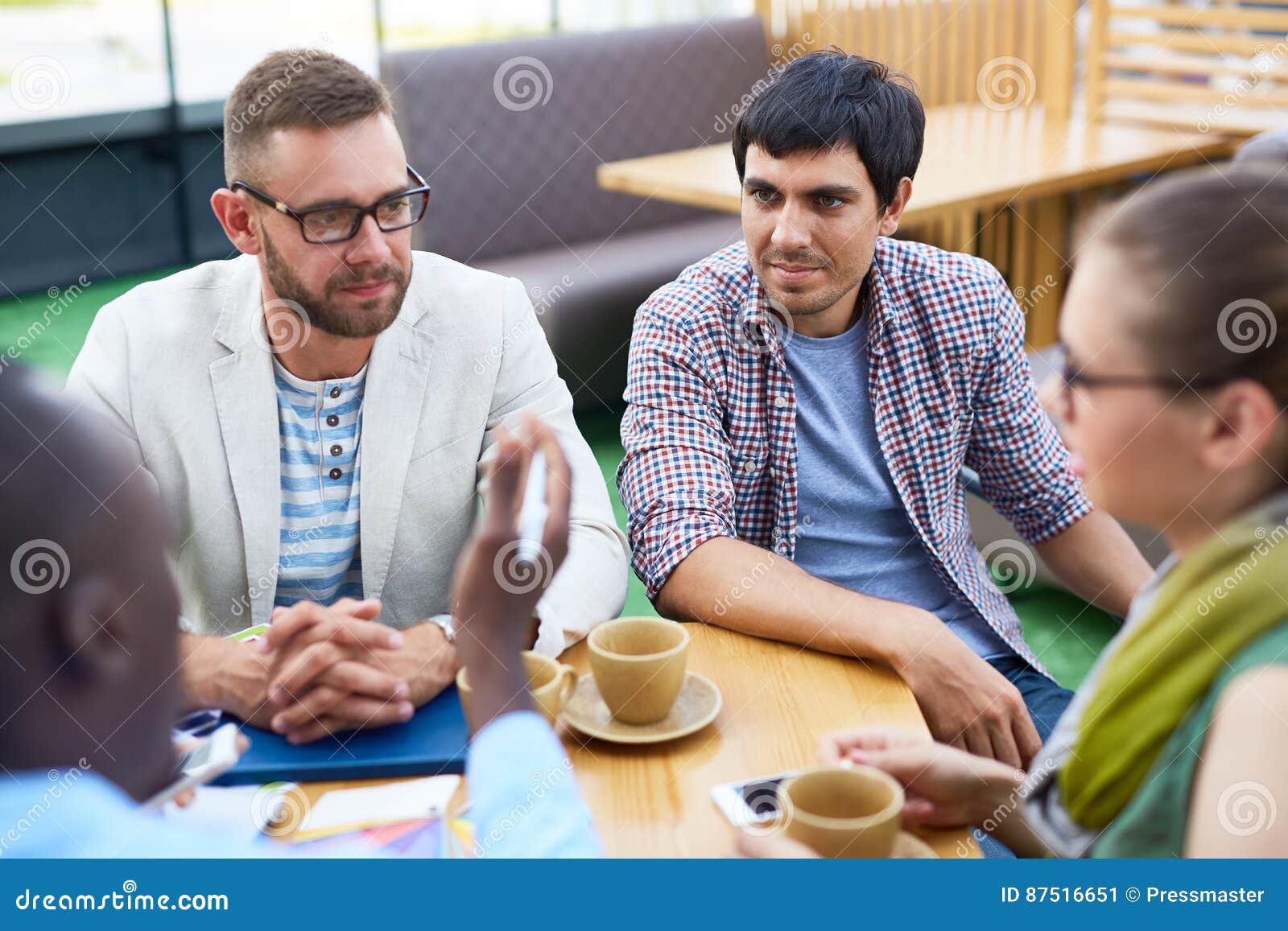 Creative Business Team at Coffee Break Stock Image Image of creative