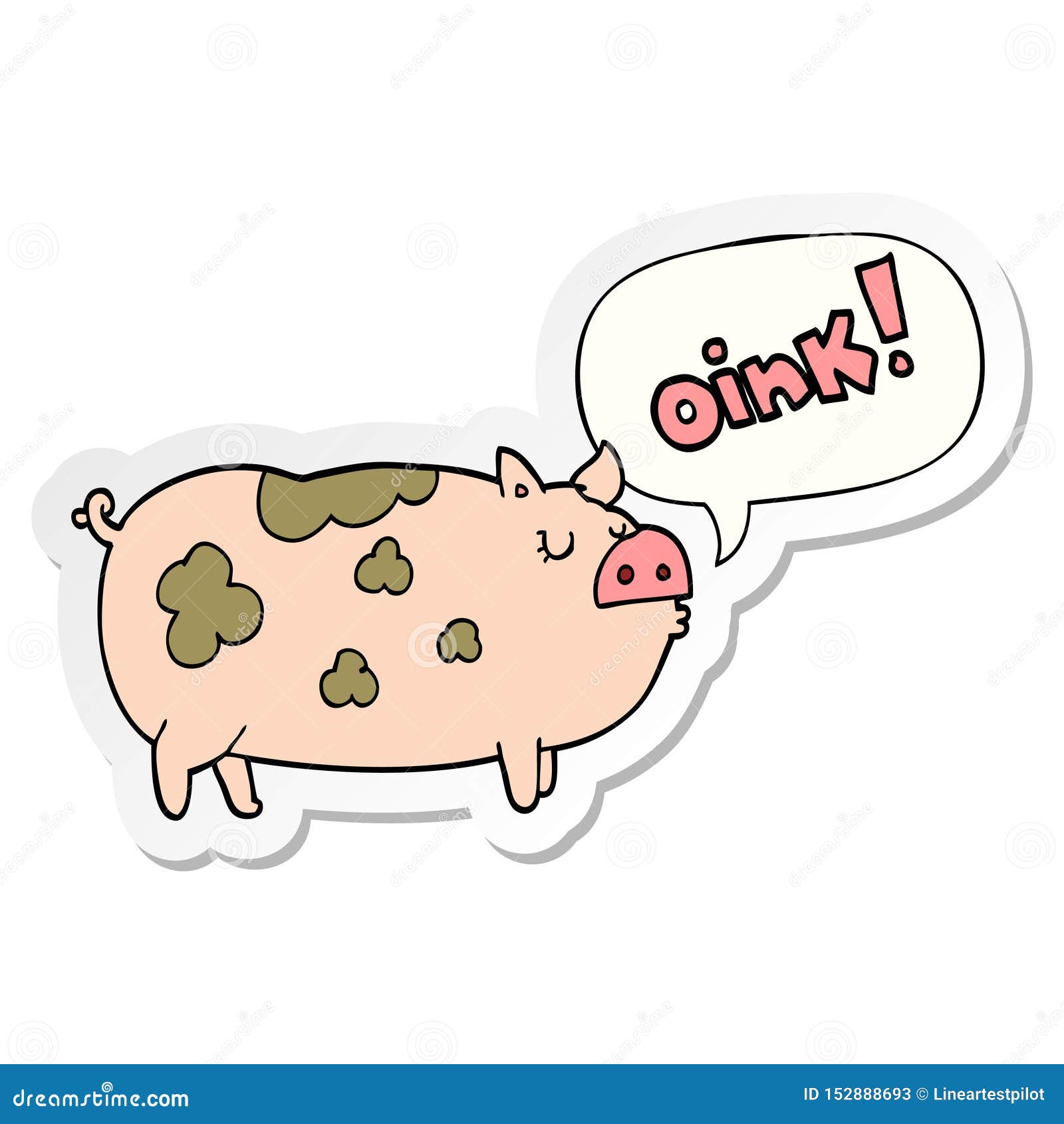 Pig Animals Oink Farm Cute Cartoon Sticker Label Stick Stock Illustrations  – 4 Pig Animals Oink Farm Cute Cartoon Sticker Label Stick Stock  Illustrations, Vectors  Clipart - Dreamstime