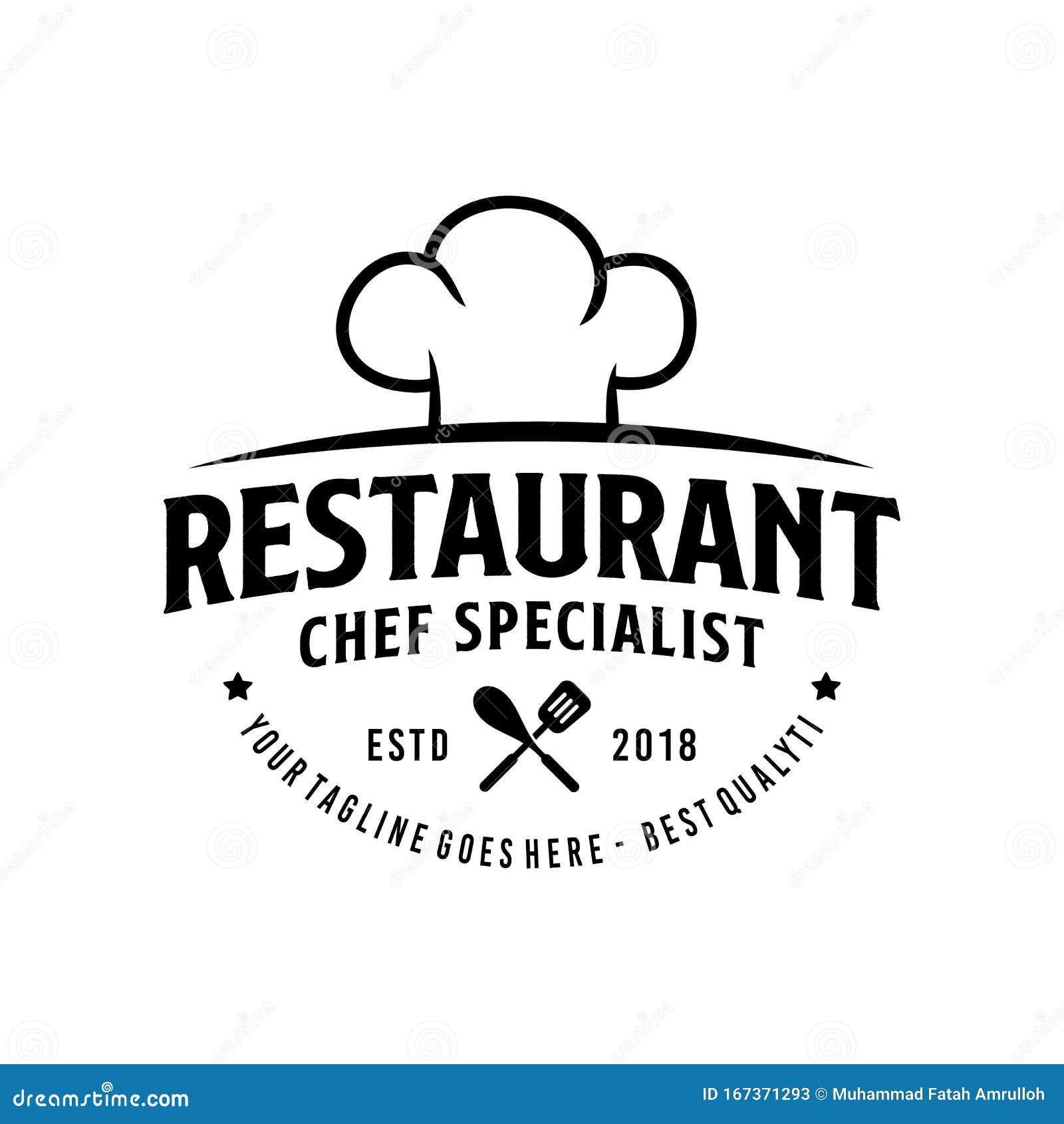 Creative Chef Hat for Restaurant Logo Design Template Stock Vector ...