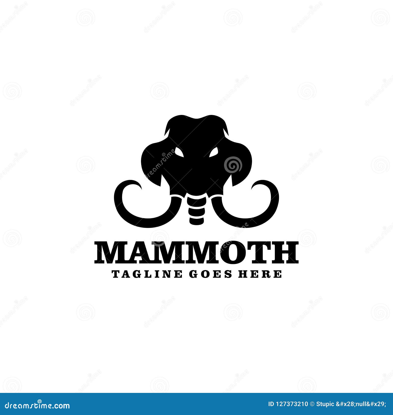 Creative Mammoth Logo Design Vector Art Logo Stock Illustration Illustration Of Element Business 127373210