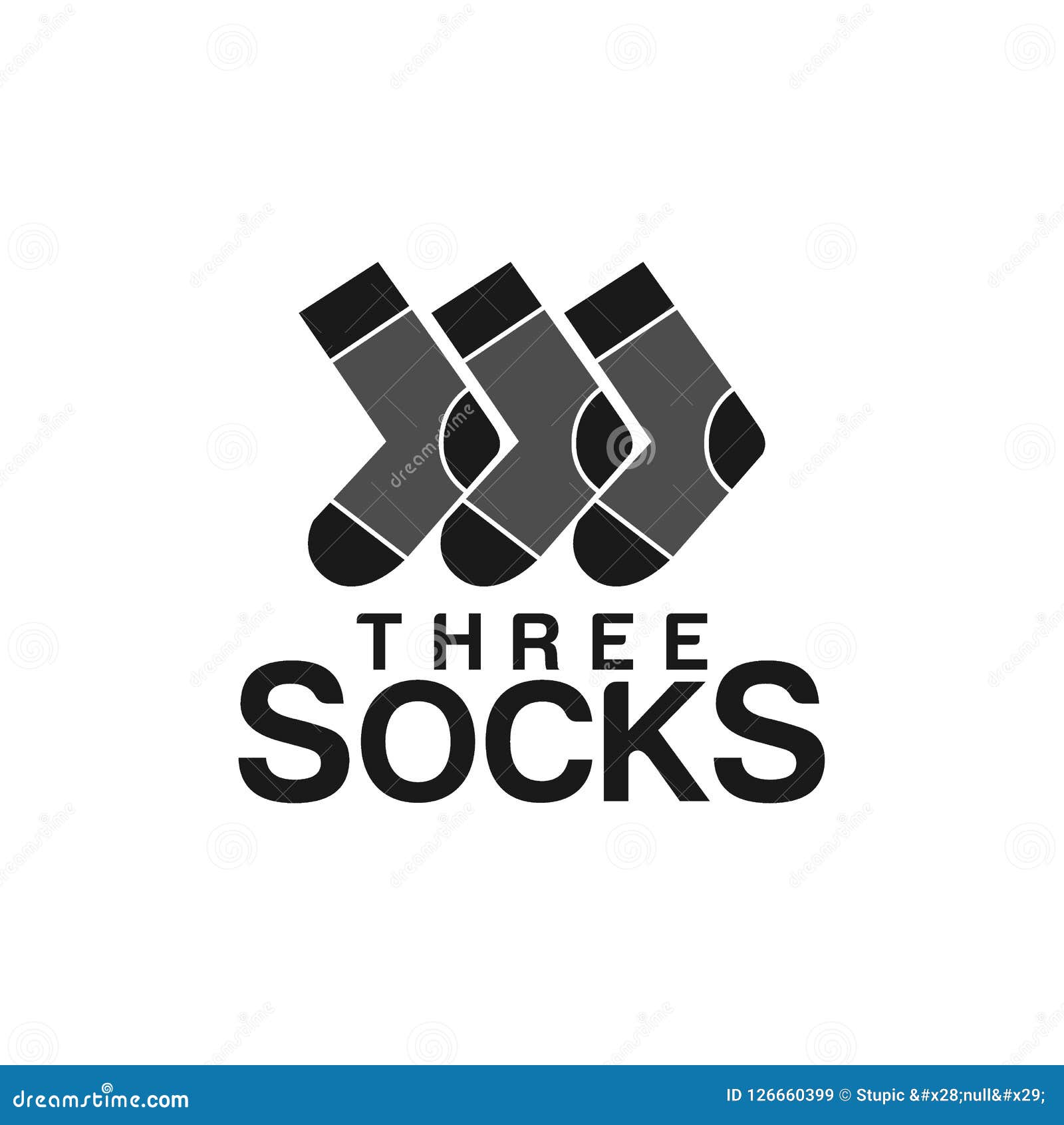 Creative Socks Logo Design Vector Art Logo Stock Illustration ...