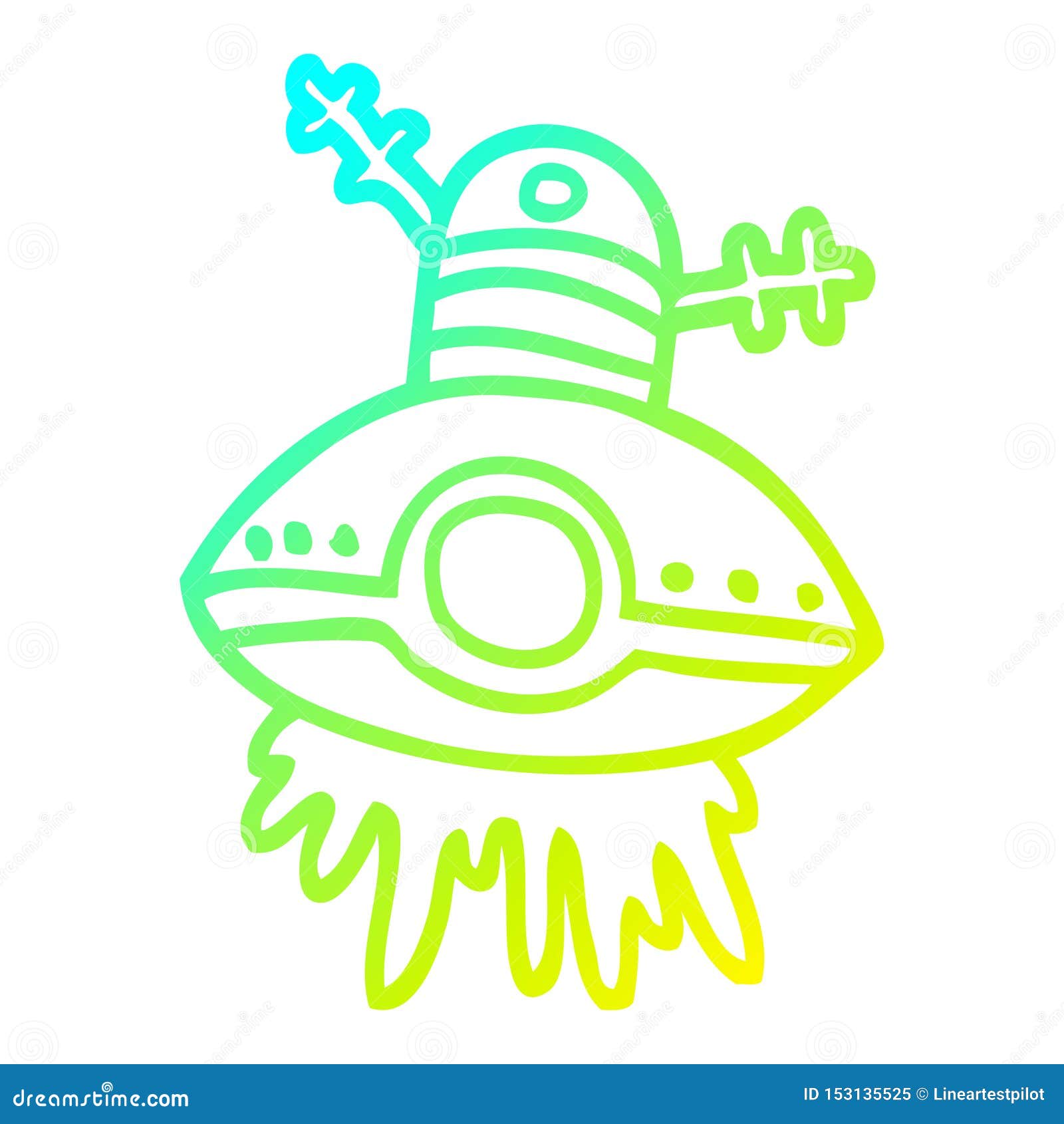 A Creative Cold Gradient Line Drawing Cartoon Alien Spaceship Stock Vector - Illustration of spectrum, simple: 153135525 A Creative Cold Gradient Line Drawing Cartoon Alien Spaceship Stock Vector - Illustration of spectrum, simple: 153135525