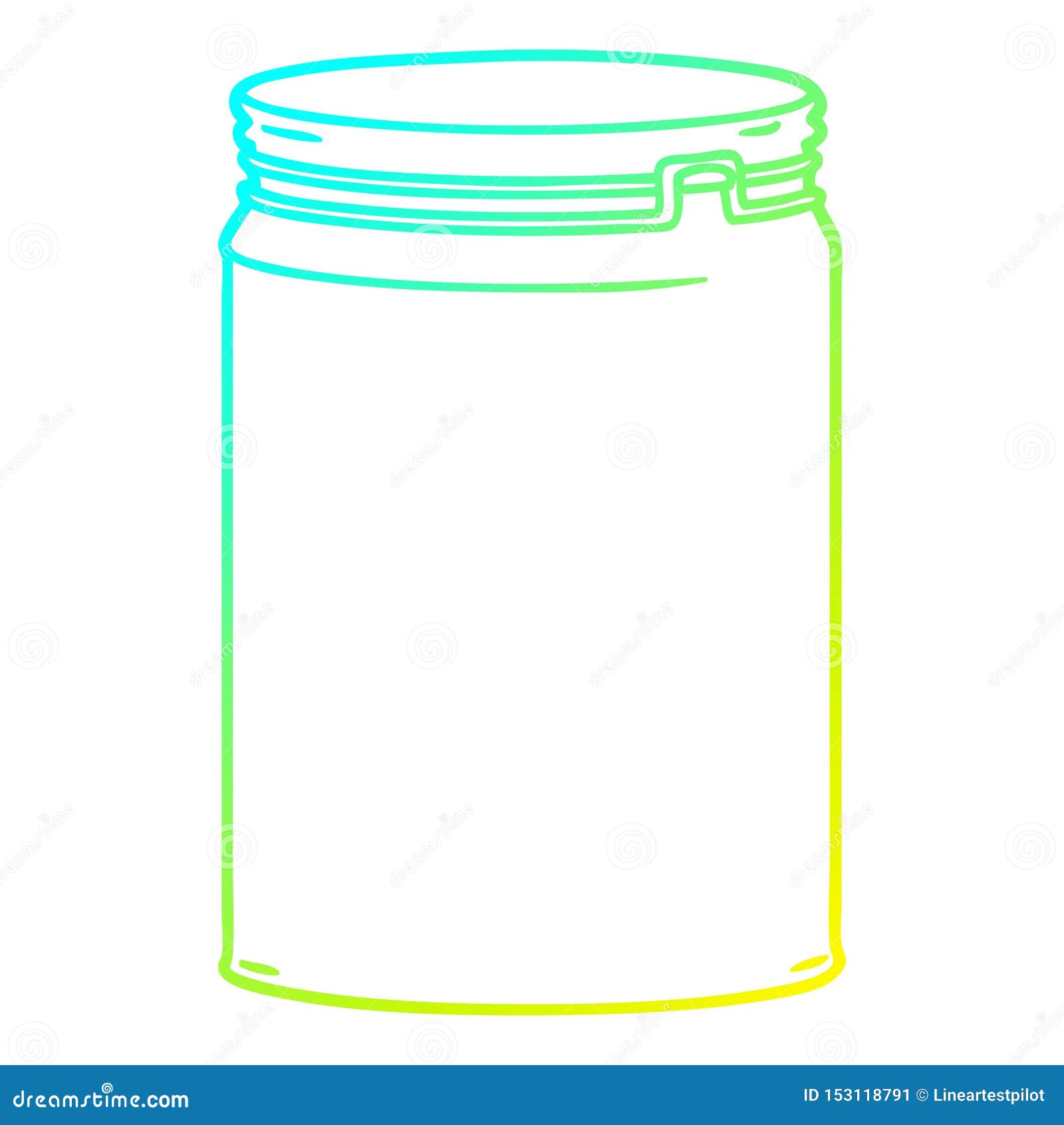 Download A Creative Cold Gradient Line Drawing Cartoon Empty Glass ...