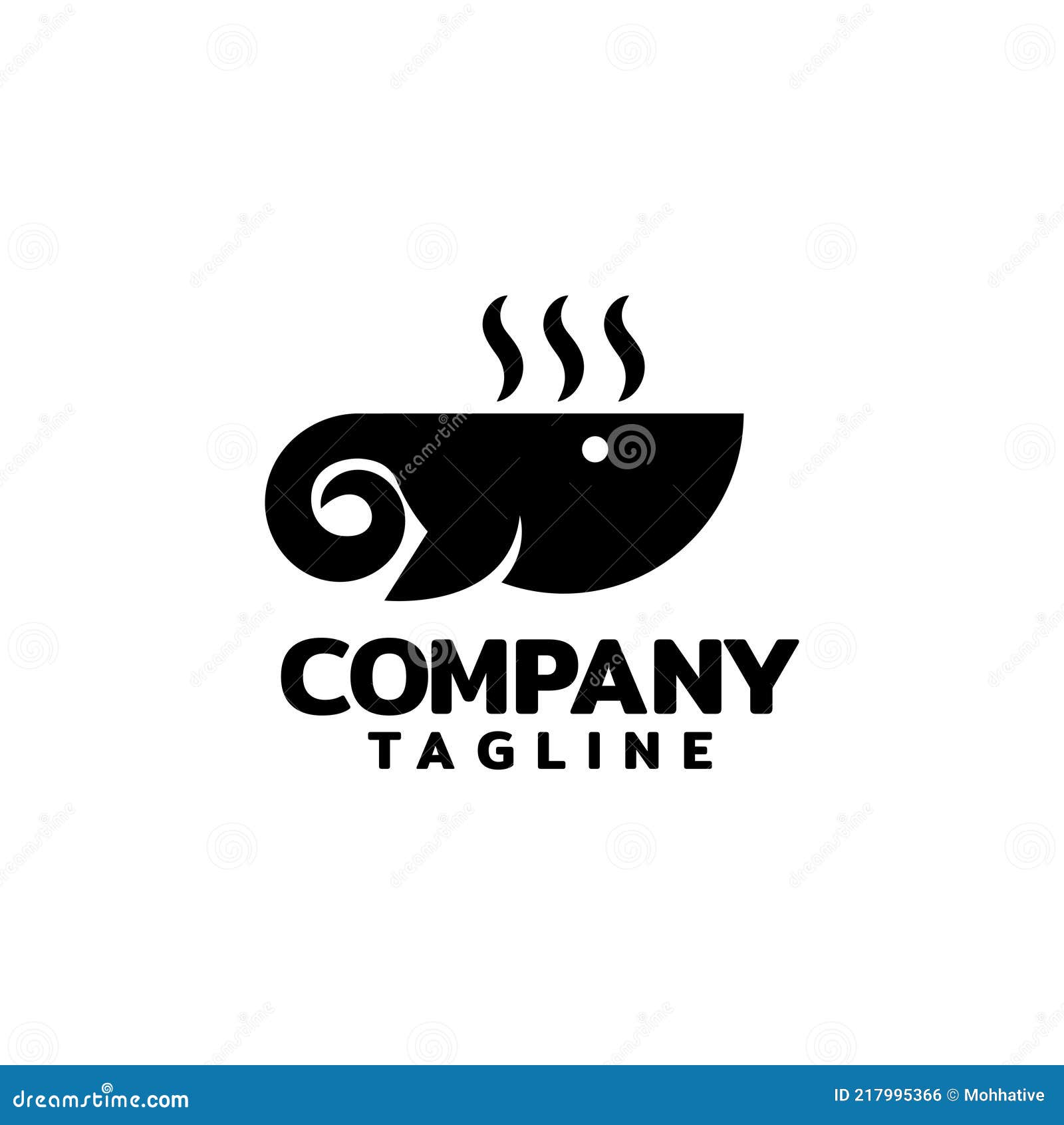 Creative Combination from Cup and Sheep Head. Cafe Logo Vector Template Stock Vector