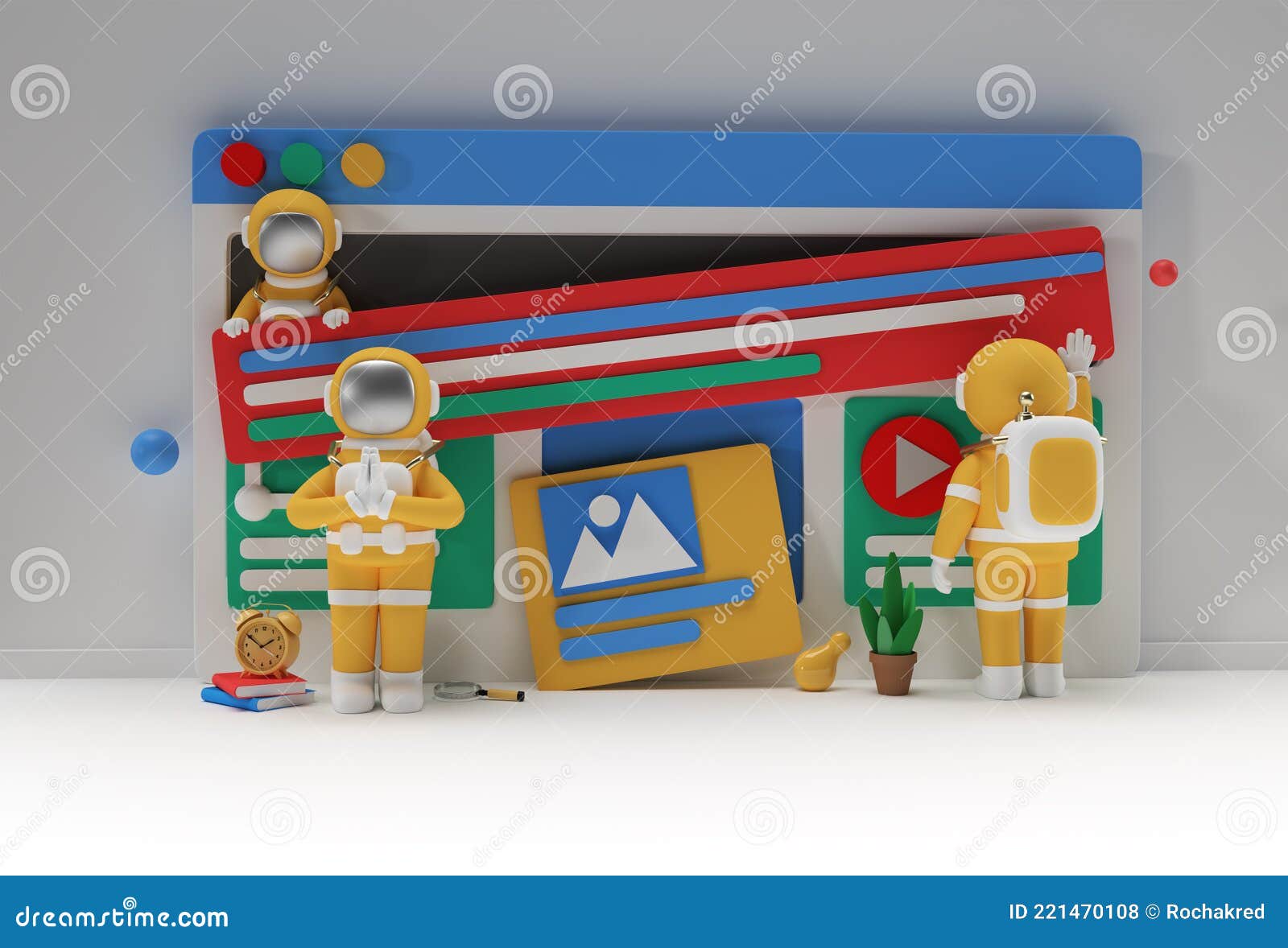 creative 3d render  astronaut namaste gesture for web development banner, marketing material, business presentation, online