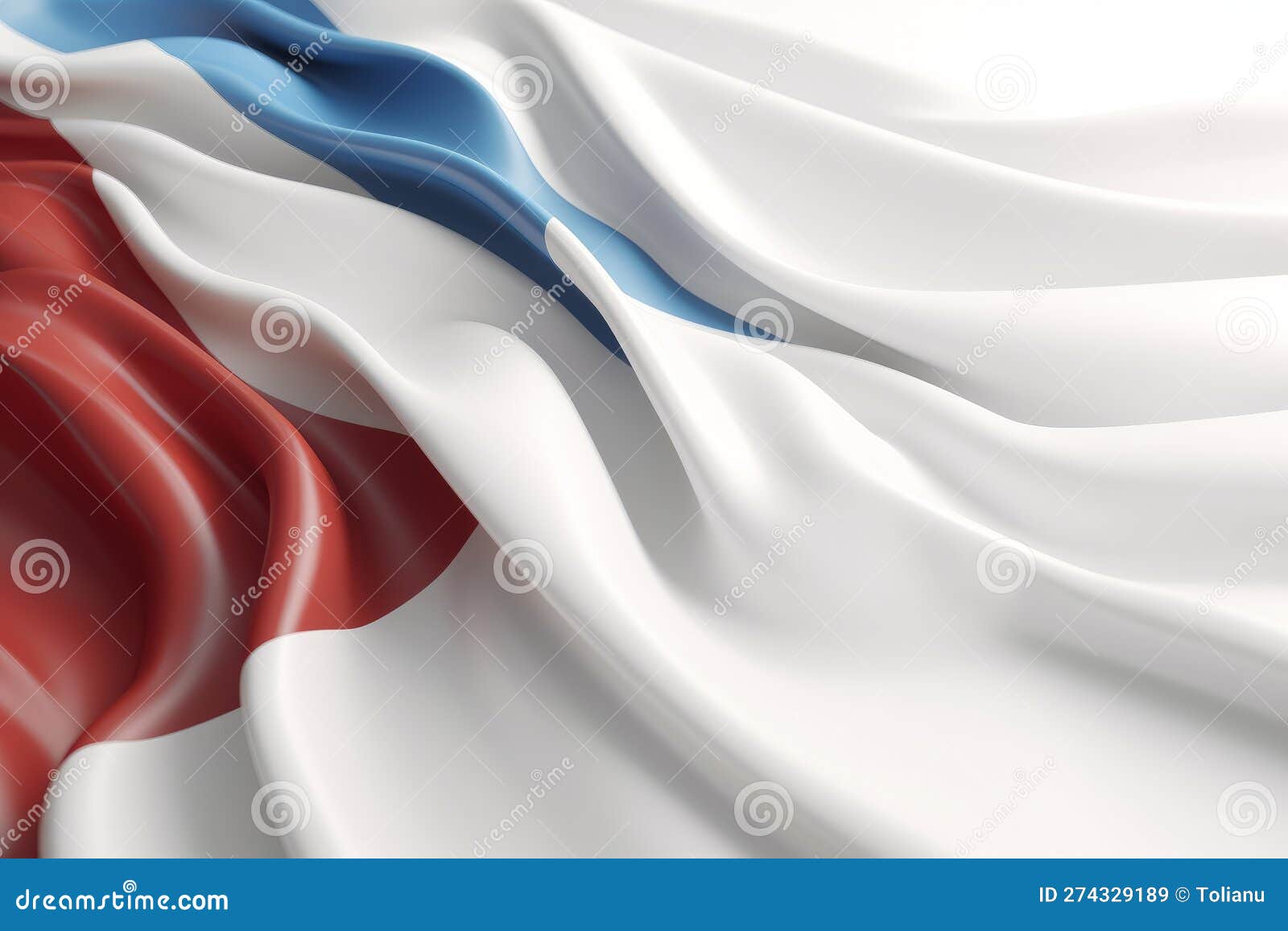 minimalist 3d render of philippines flag with twisted waves