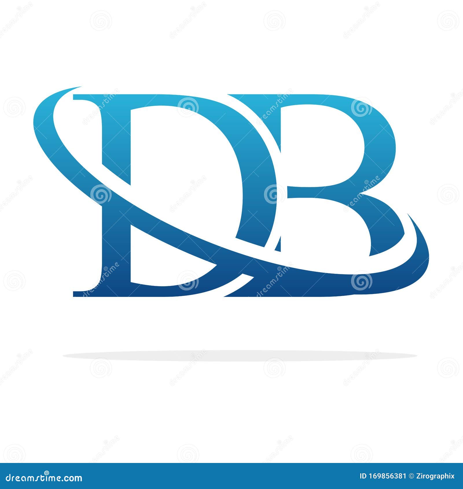 Creative Db Logo Icon Design Stock Illustration Illustration Of