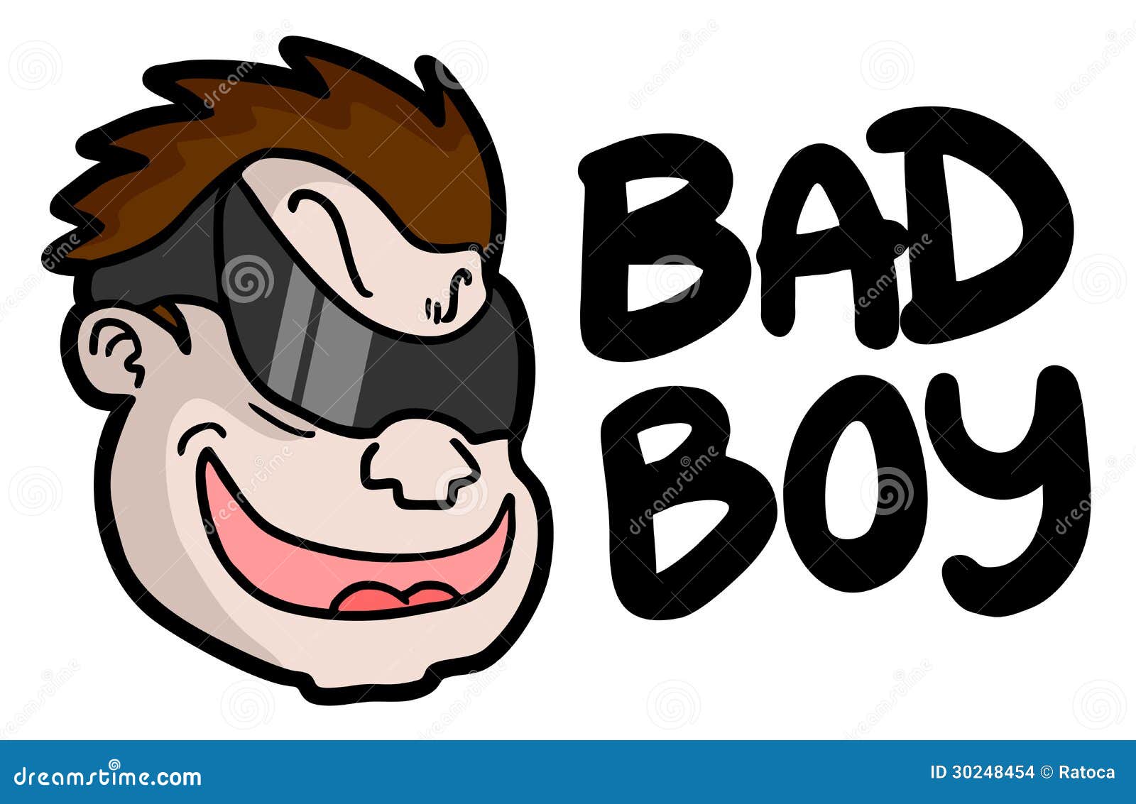 Bad boy stock vector. Illustration of fashion, style 30248454