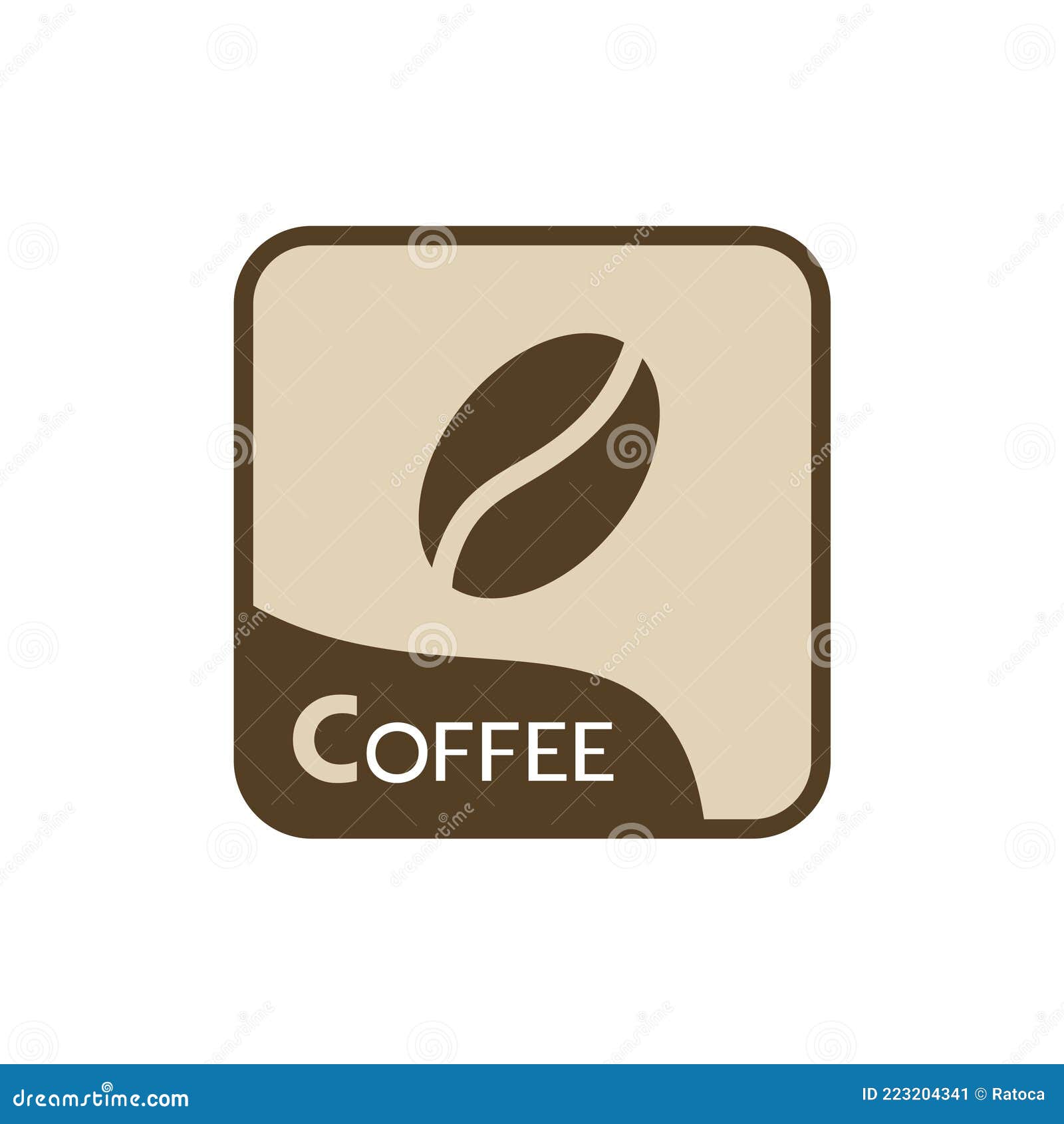 Creative Design of Coffee Symbol Stock Vector Illustration of aroma