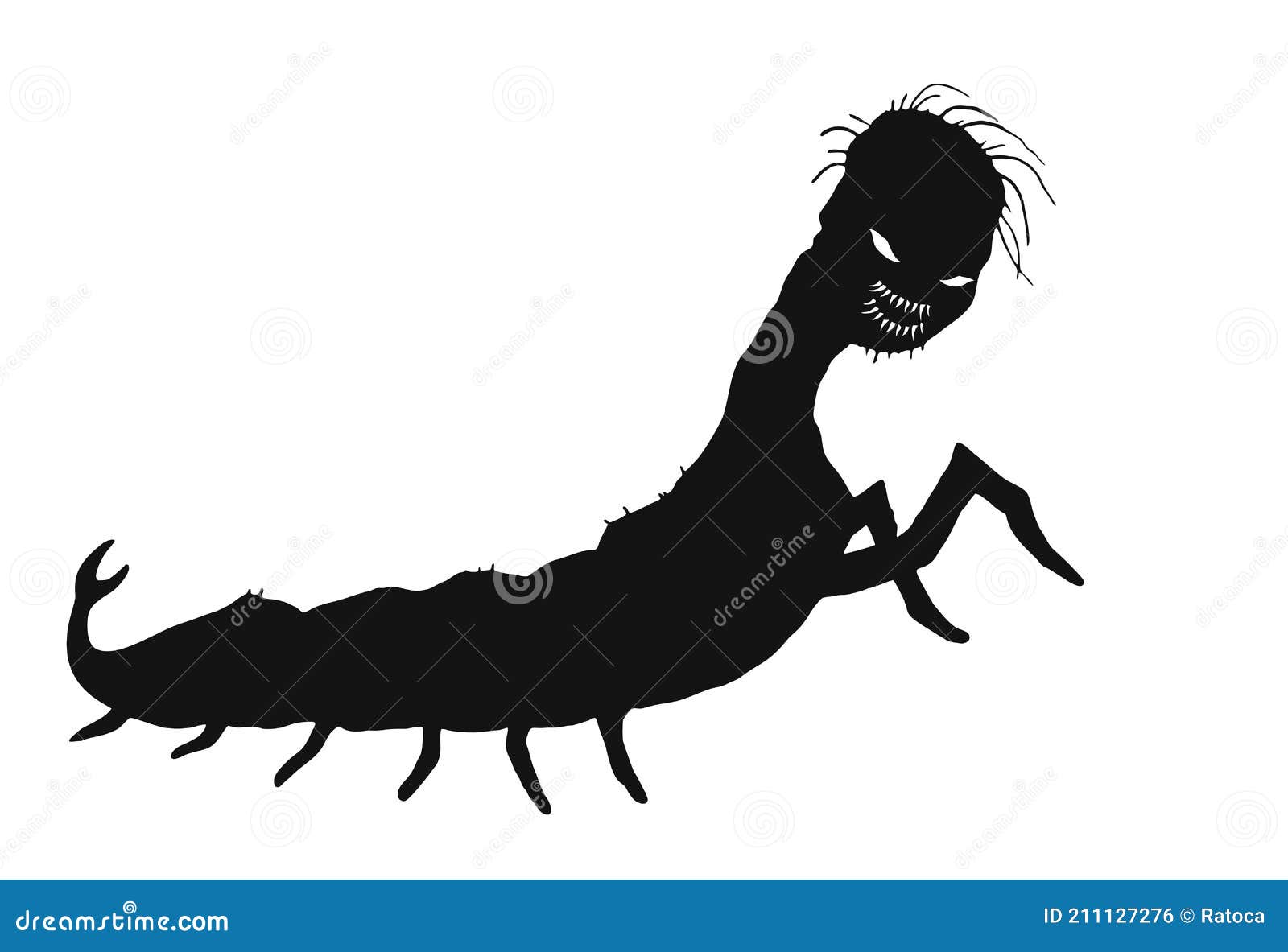Creative Design of Dark Monster Stock Vector Illustration of evil