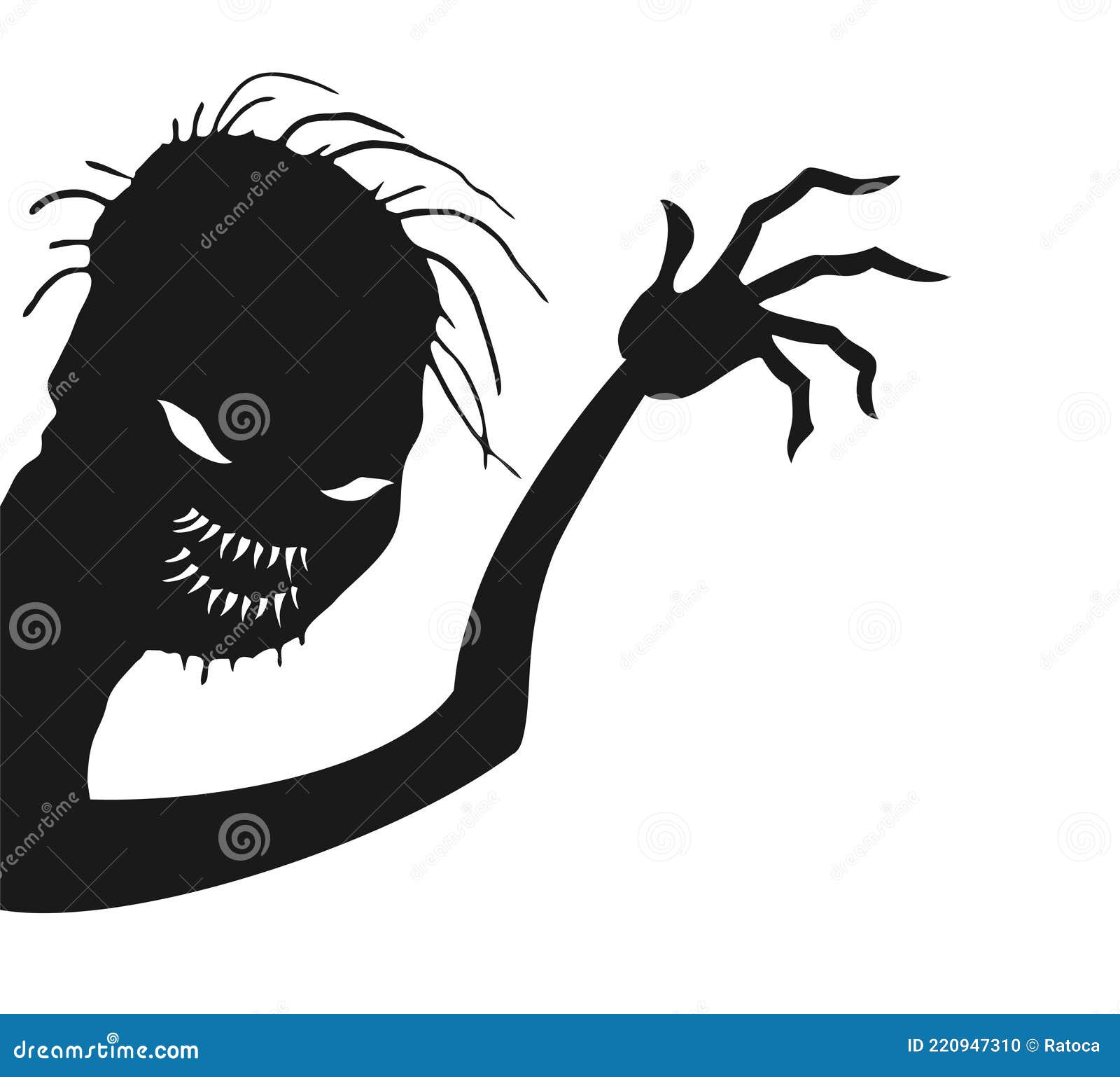 Creative Design of Dark Monster Stock Vector Illustration of creative