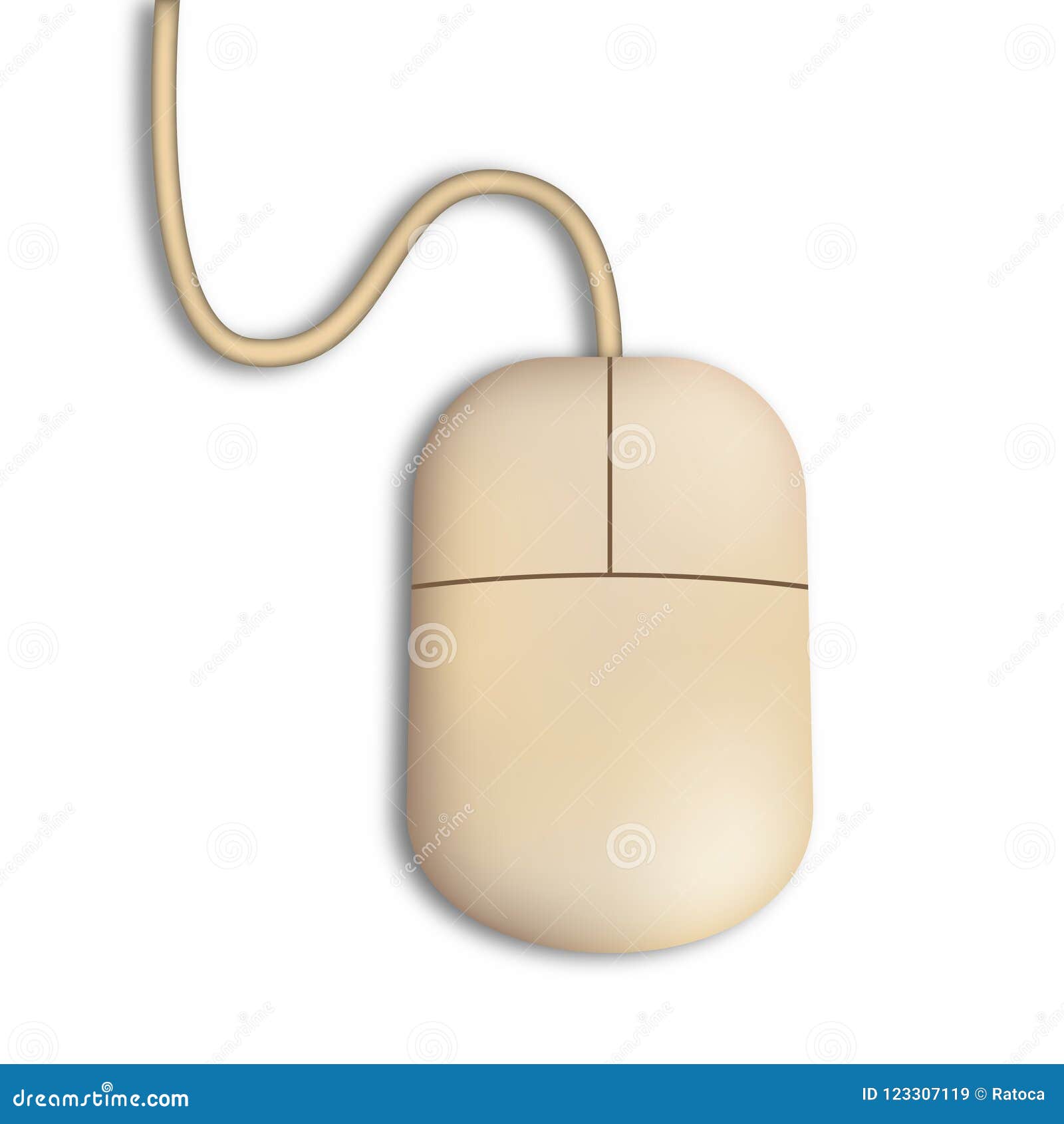 Retro computer mouse stock vector. Illustration of computer - 123307119