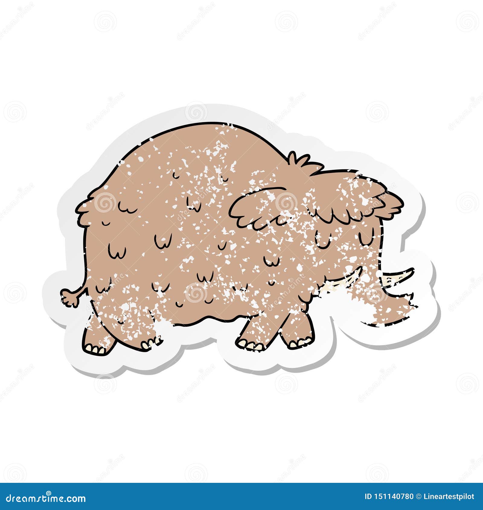 Mammoth Elephant Extinct Prehistoric Animals Cartoon Sticker Stick Icon  Decal Label Drawing Illustration Retro Doodle Freehand Free Hand Drawn  Quirky Art Artwork Funny Character Stock Illustrations – 8 Mammoth Elephant  Extinct Prehistoric