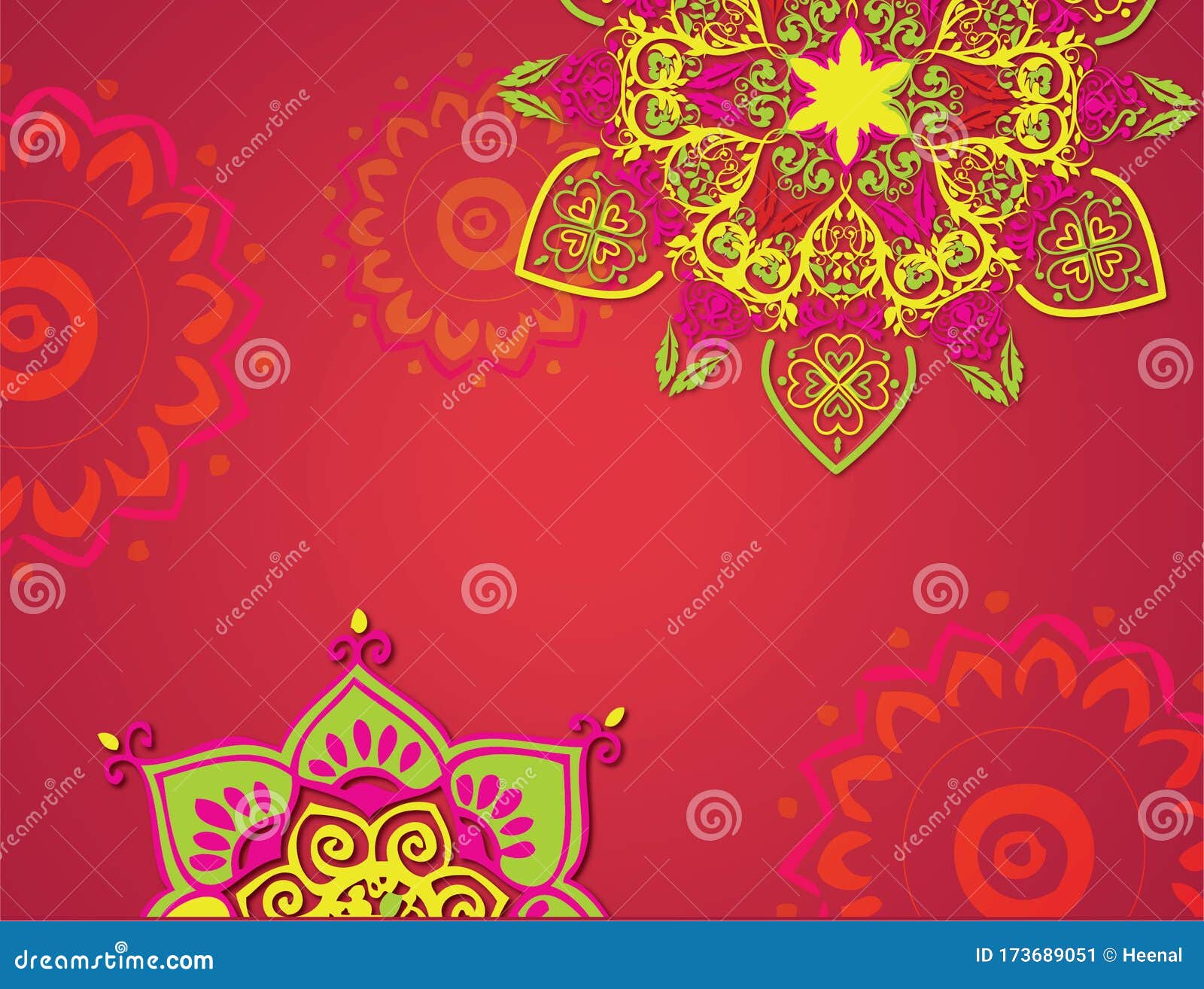 Creative Diwali,deepawali and Dipavali Rangoli Mandala, an Indian Festival  Background Template with  Greeting Stock Vector -  Illustration of culture, deepavali: 173689051