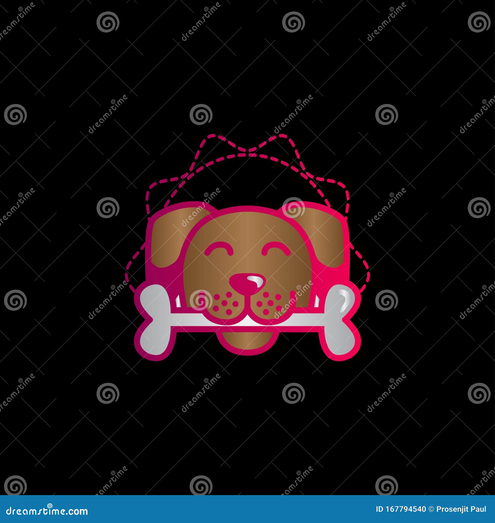 Creative Dog Bone Logo Vector Stock Vector Illustration of icon, healthy 167794540