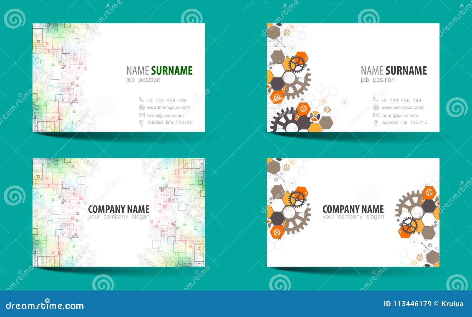 Two Sided Business Card Template from thumbs.dreamstime.com