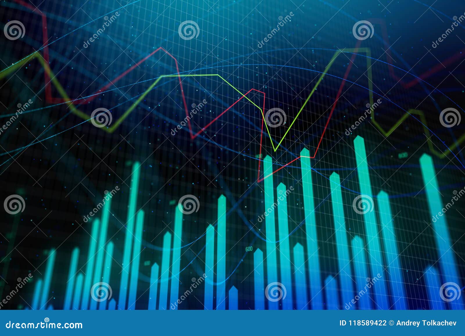 Creative Forex Chart Wallpaper Stock Illustration Illustration Of - 