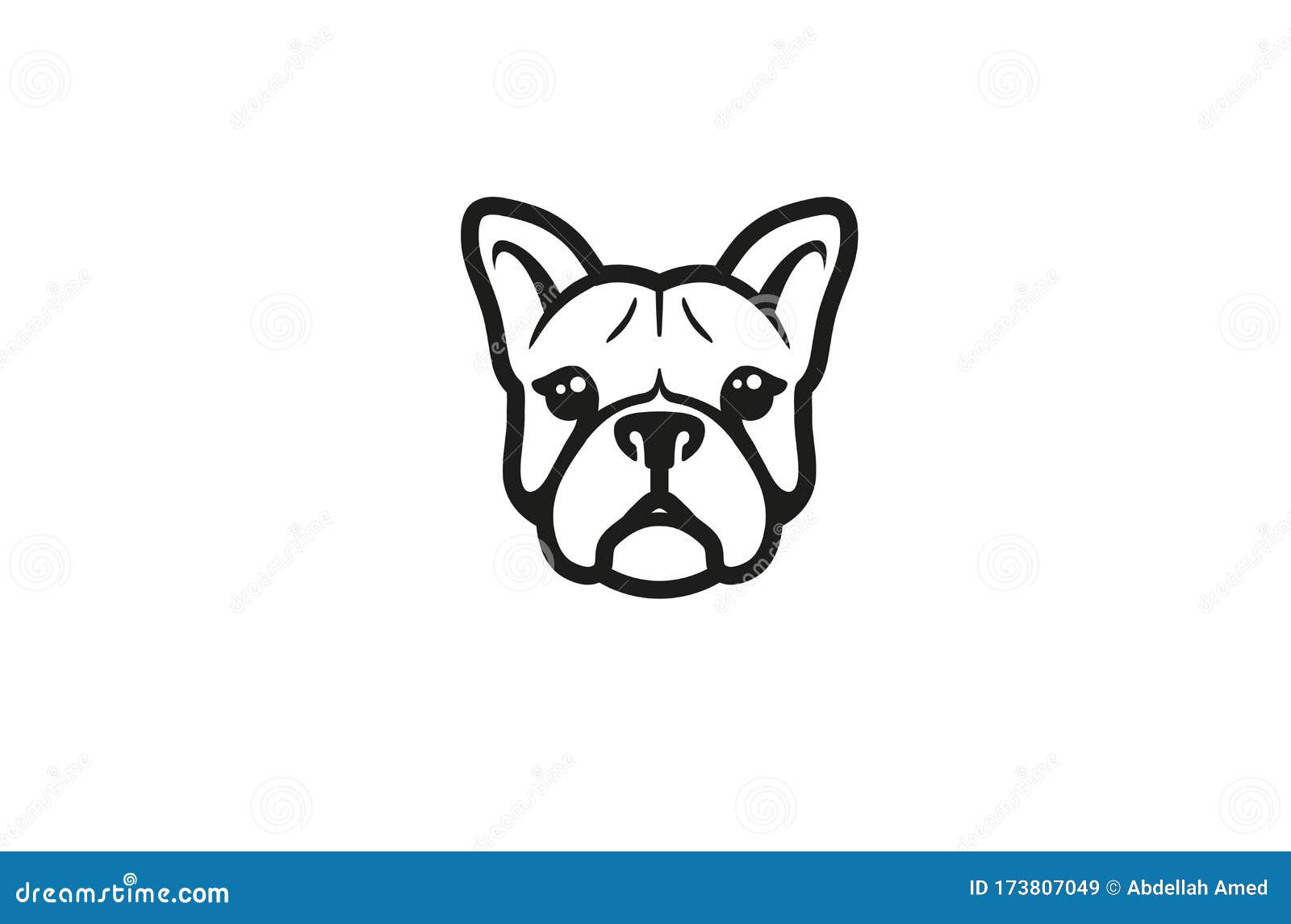 90 French Bulldog Tattoo Illustrations RoyaltyFree Vector Graphics   Clip Art  iStock