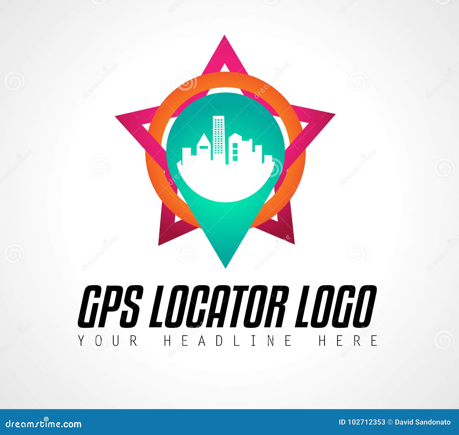 Gps icon isolated on transparent background Vector Image