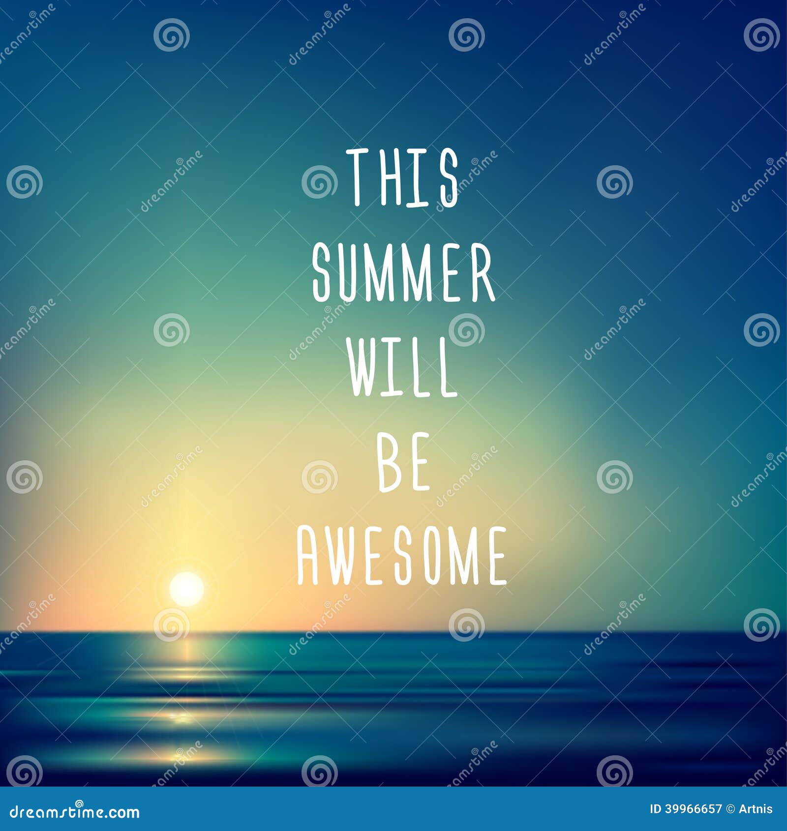 creative graphic message for your summer 