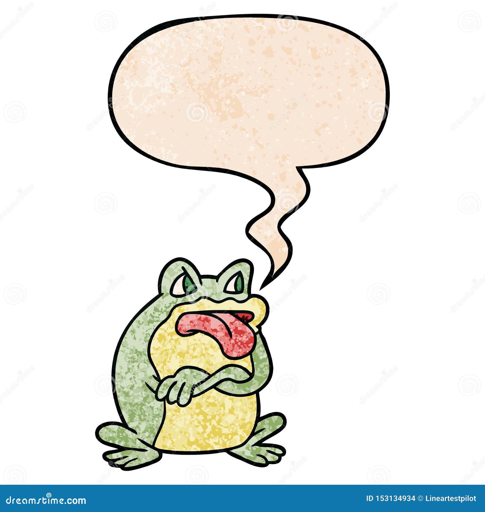 Grumpy Fat Frog Cartoon Character 21144673
