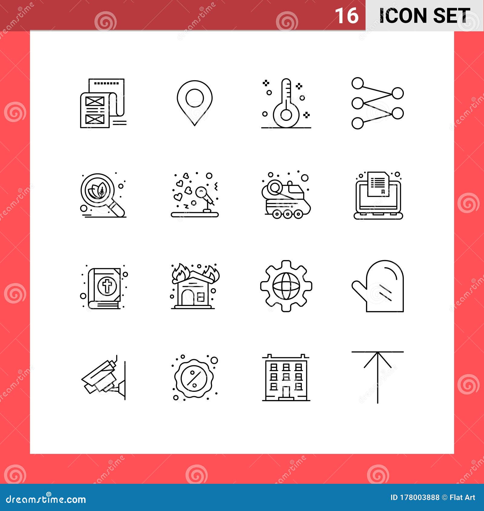 16 creative icons modern signs and s of organic, science, world, figure, health