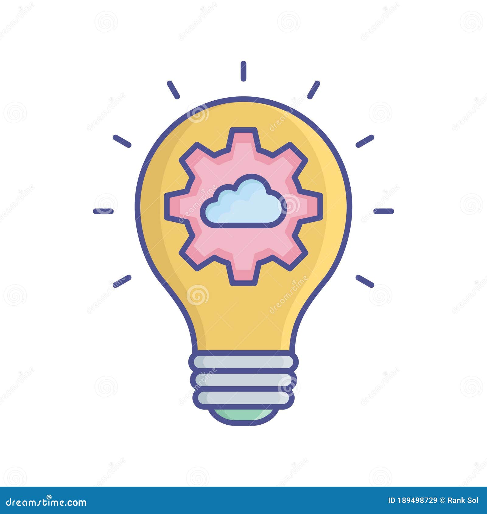 creative idea  flat inside  icon which can easily modify or edit