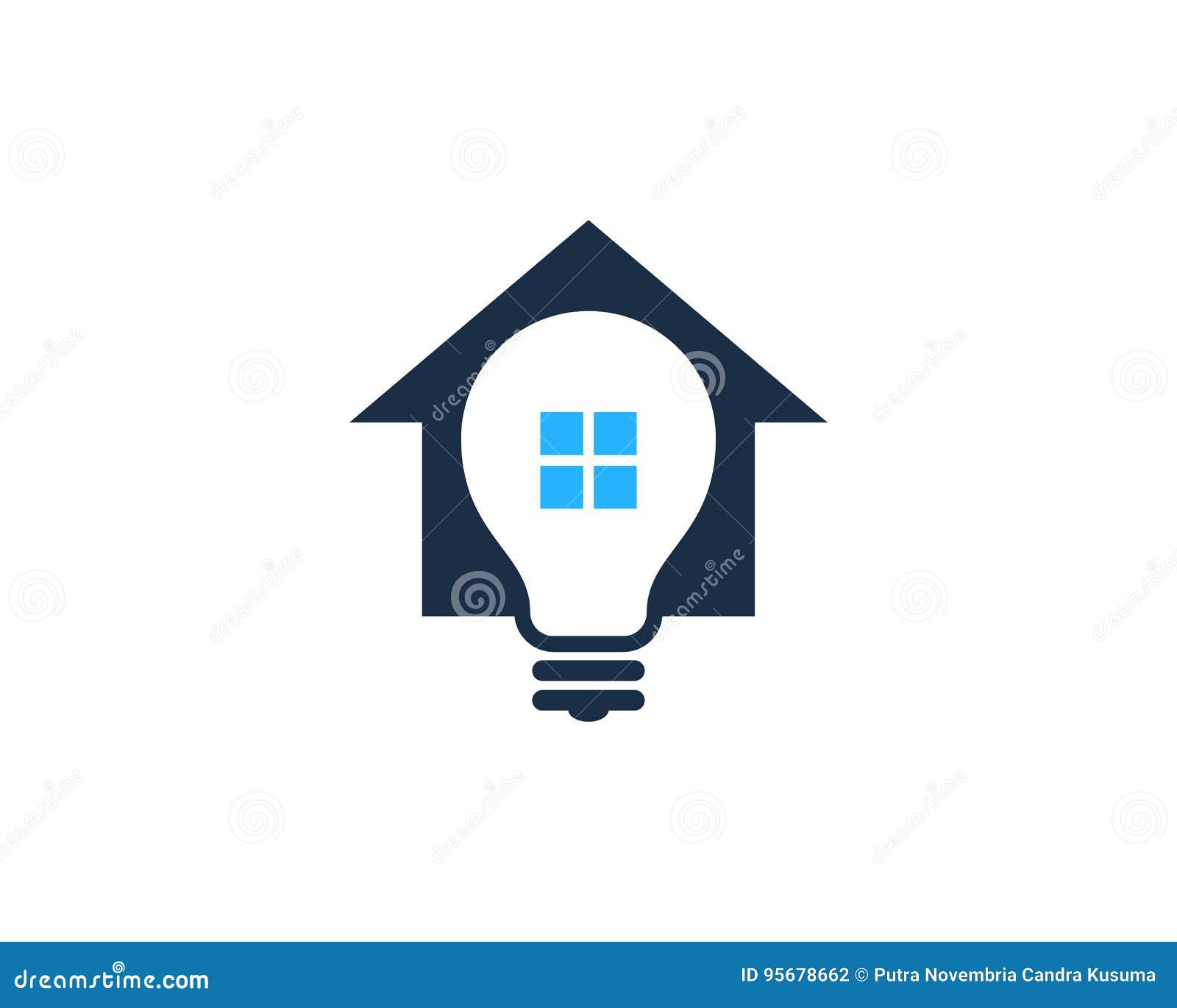 Creative Idea House Home Icon Logo Design Element Stock