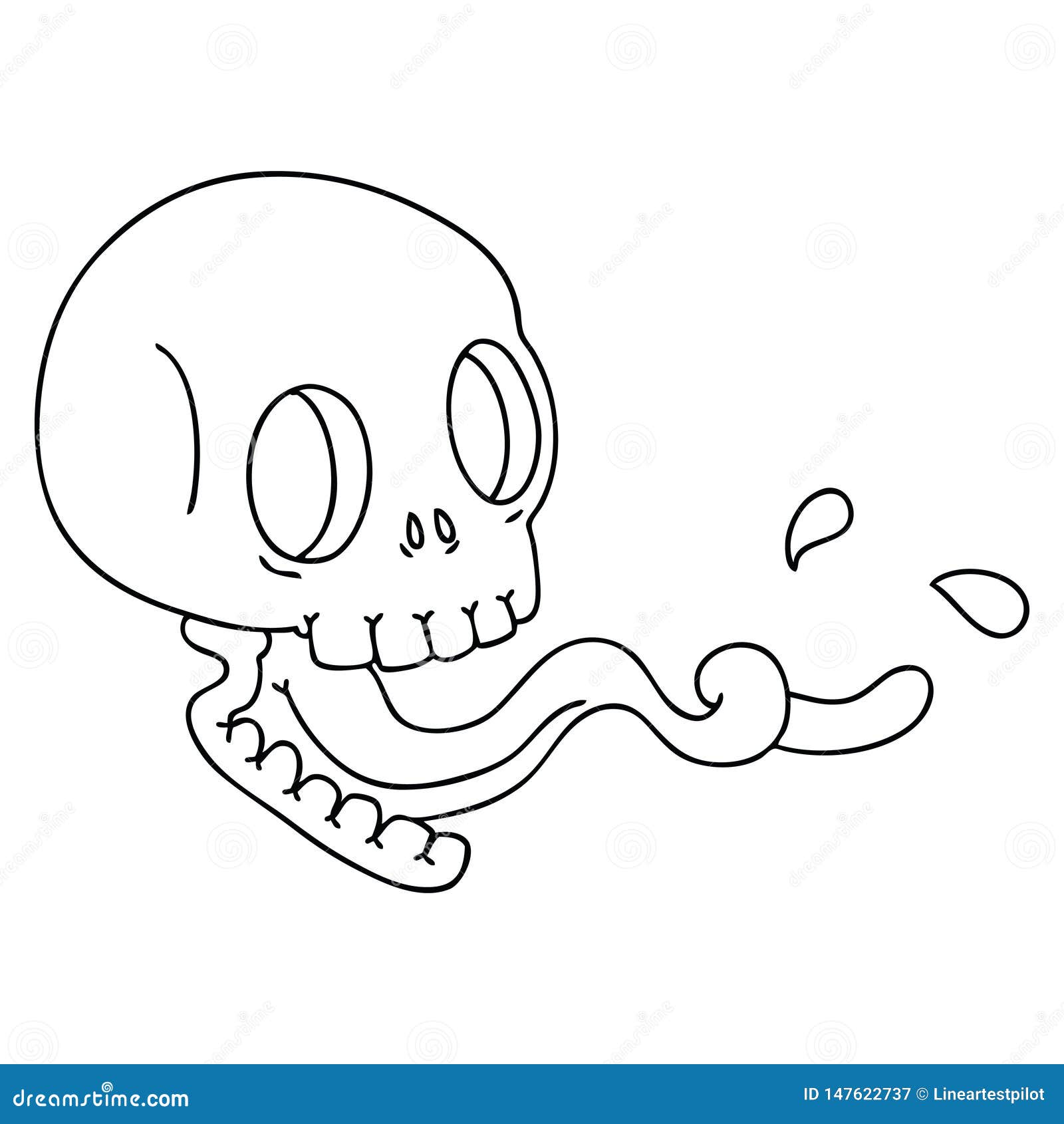 Quirky Line Drawing Cartoon Skull Stock Vector - Illustration of cartoon, cute: 147622737 Quirky Line Drawing Cartoon Skull Stock Vector - Illustration of cartoon, cute: 147622737
