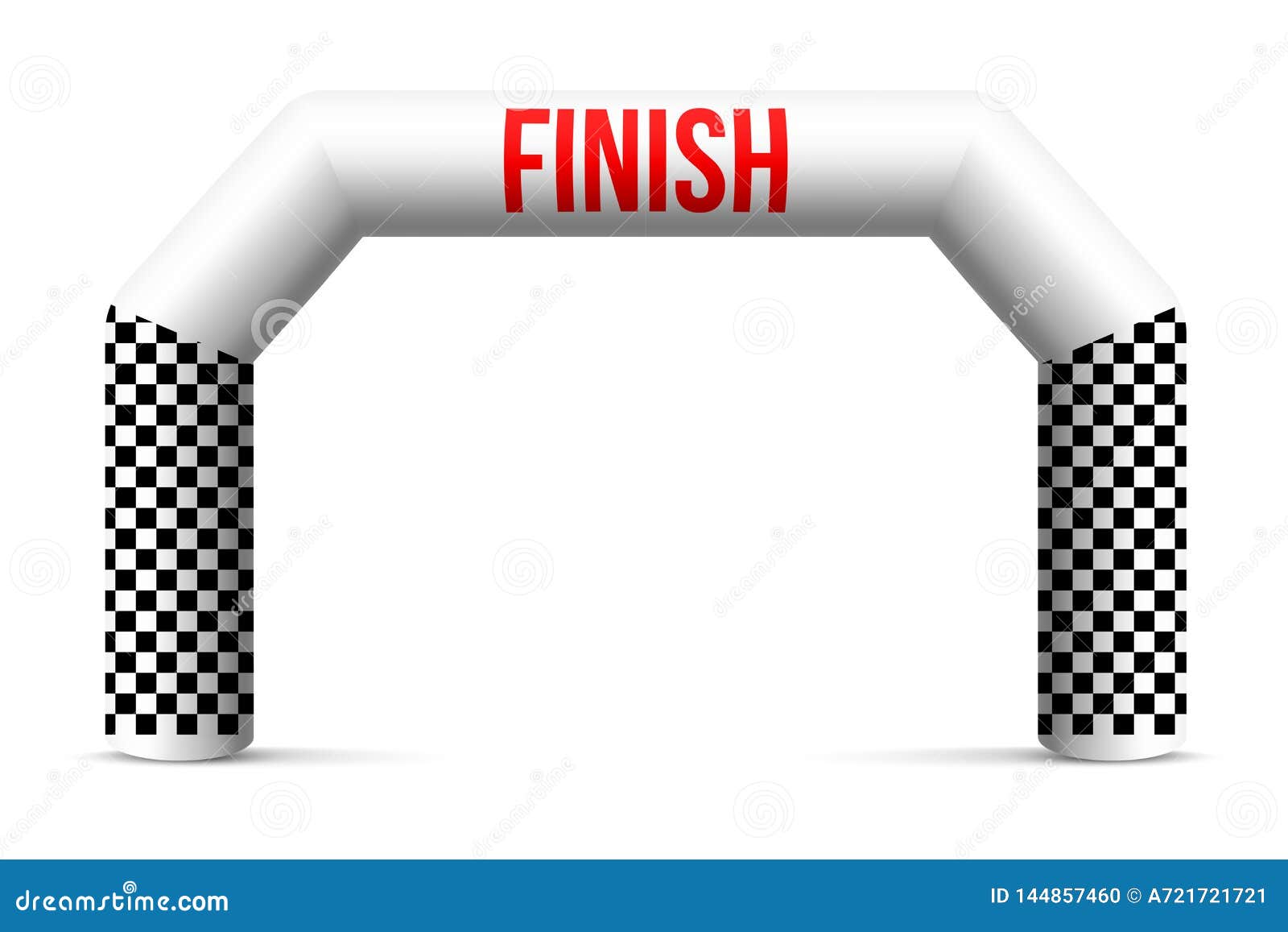 Creative Illustration of Finish Line Inflatable Arch Isolated on  Background. Art Design Archway Suitable for Different Outdoor Stock  Illustration - Illustration of promotion, colorful: 144857460