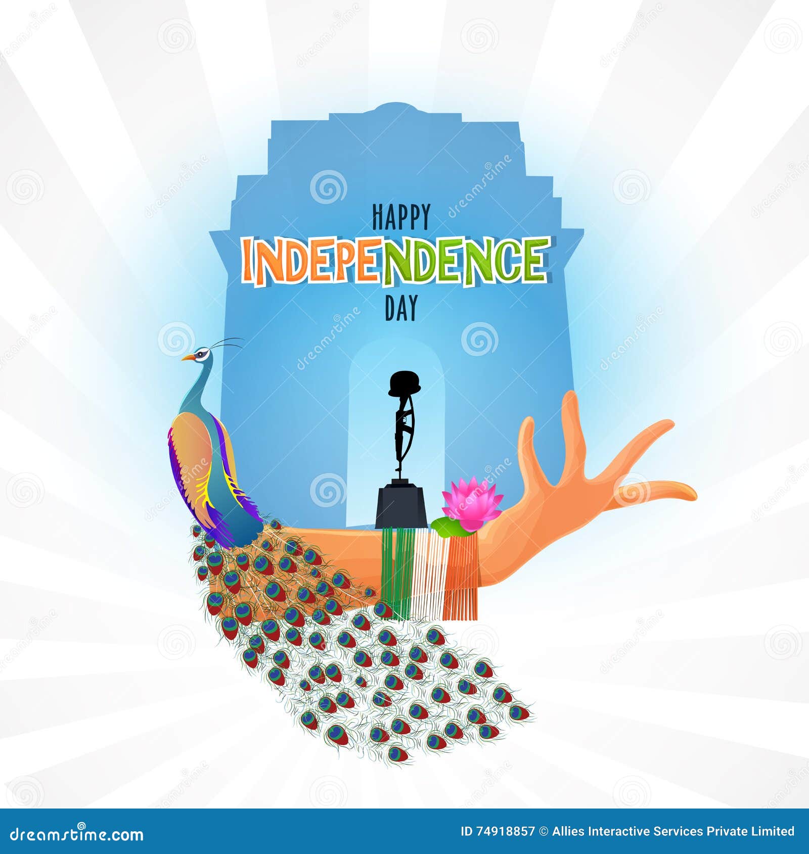 Creative Illustration for Indian Independence Day. Stock ...