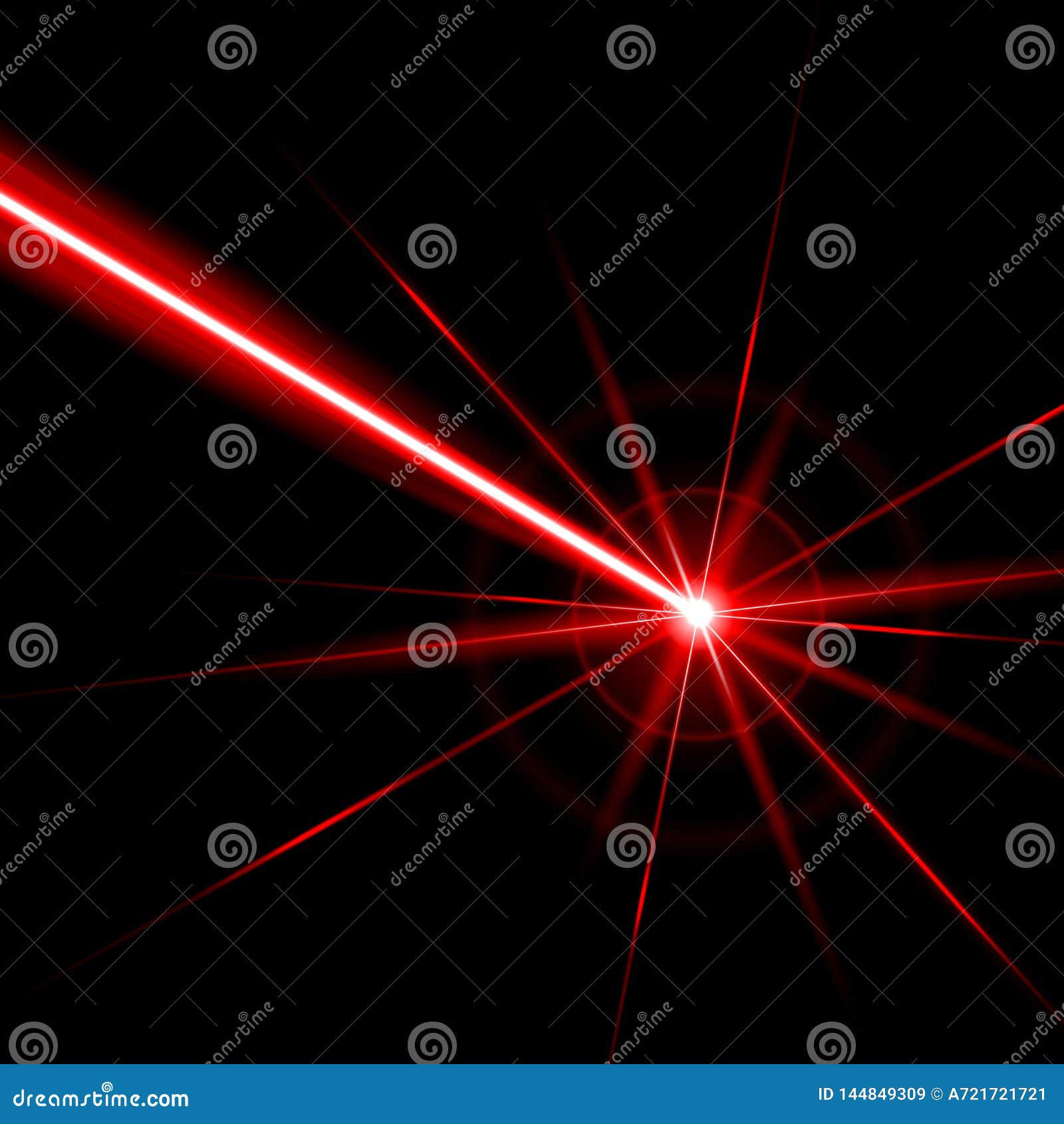 Creative Illustration of Laser Security Beam Isolated on Background
