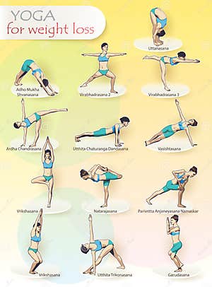 YOGA For Weight Loss Stock Vector Illustration Of Healing 107162689