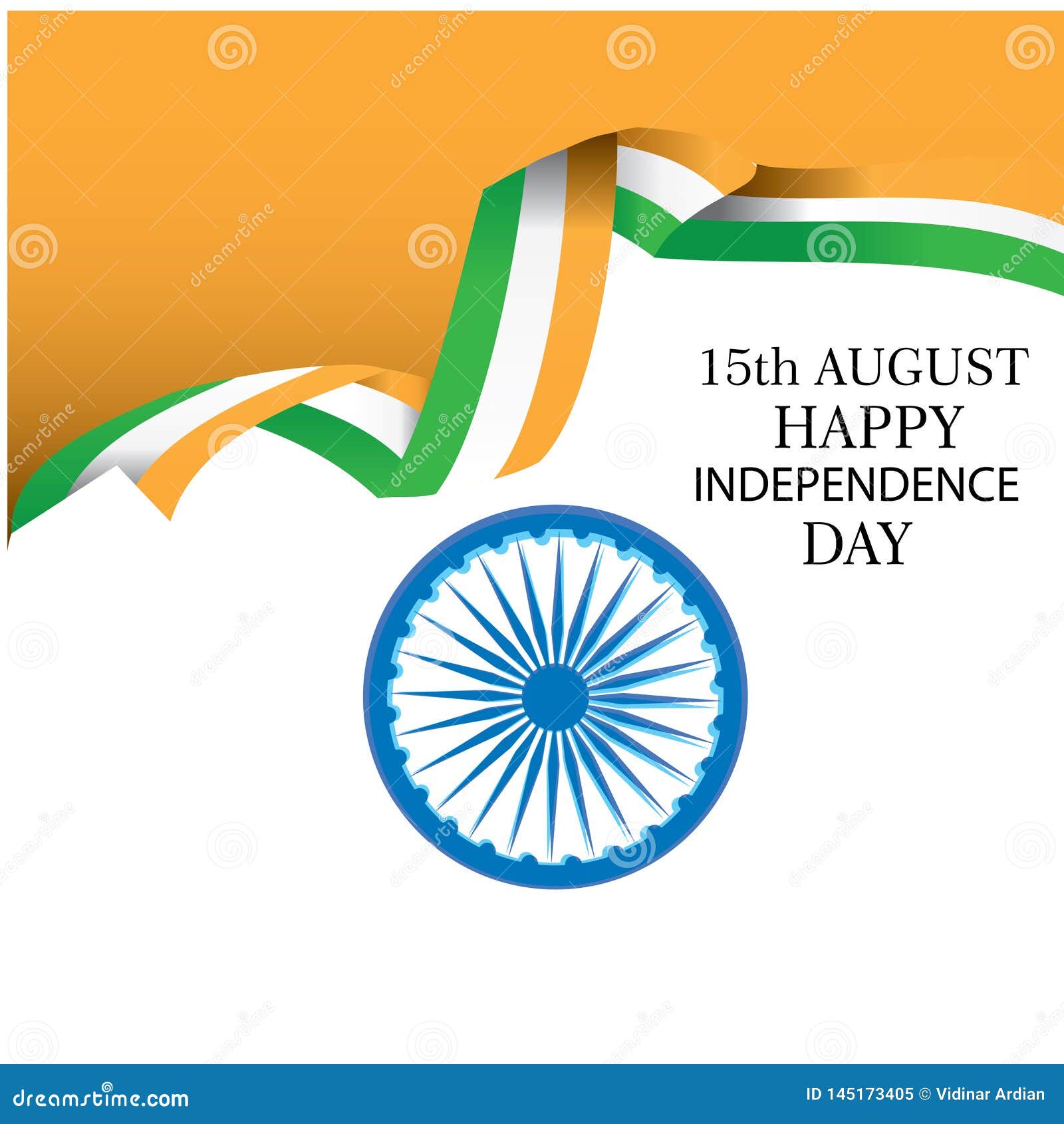 Creative Indian National Flag Background , Elegant Poster, Banner or Design  for 15th August, Happy Independence Day Celebration Stock Vector -  Illustration of democratic, creative: 145173405