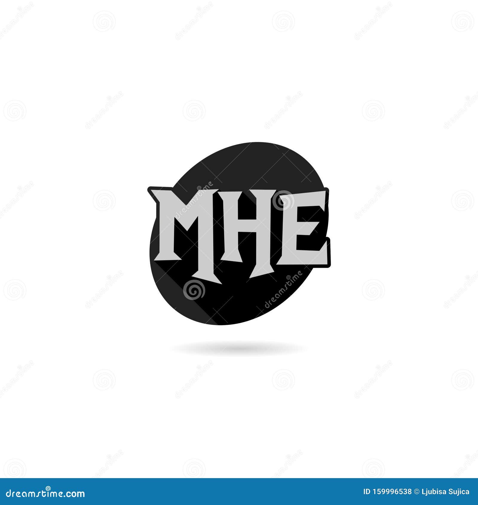 Creative Initial Letter Mhe Logo Simple Concept Element Stock Vector Illustration Of Branding Logotype